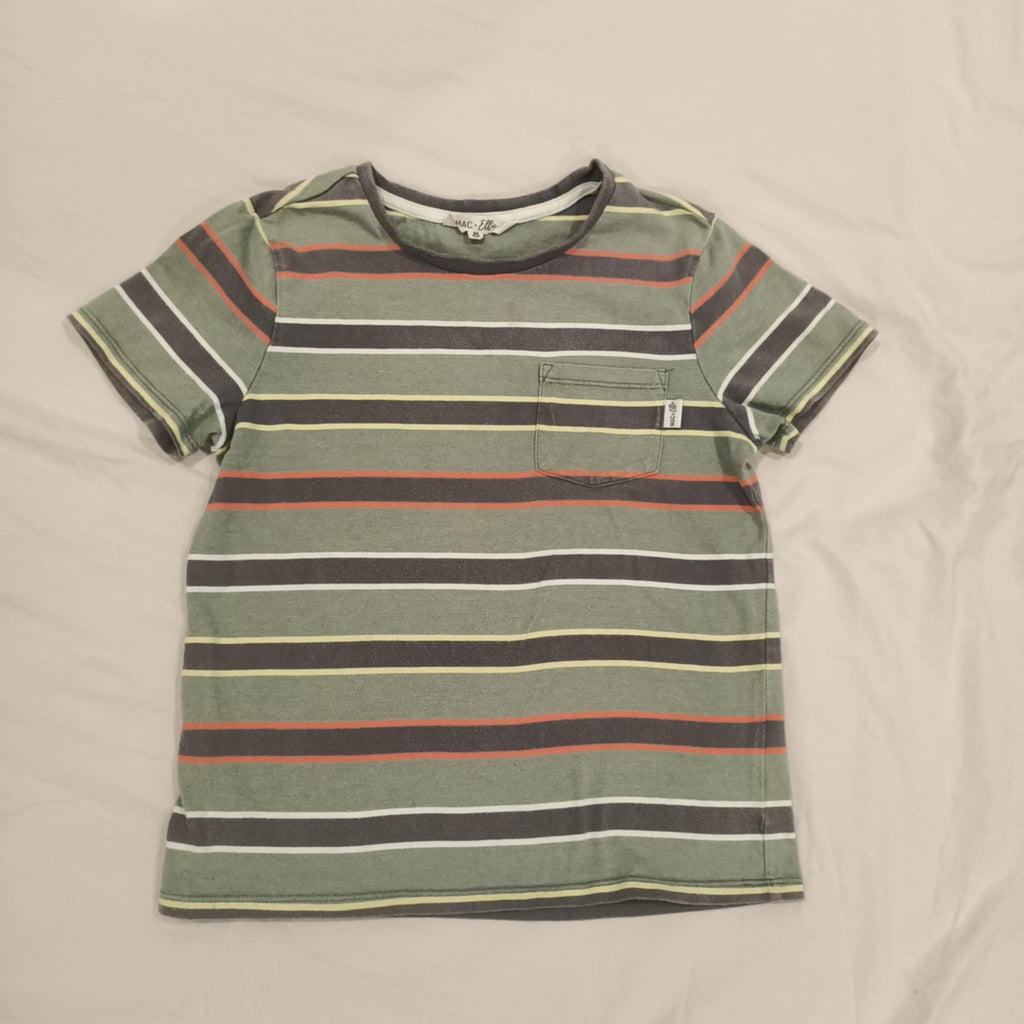 NO ISSUE tee size 8 short sleeve stripes