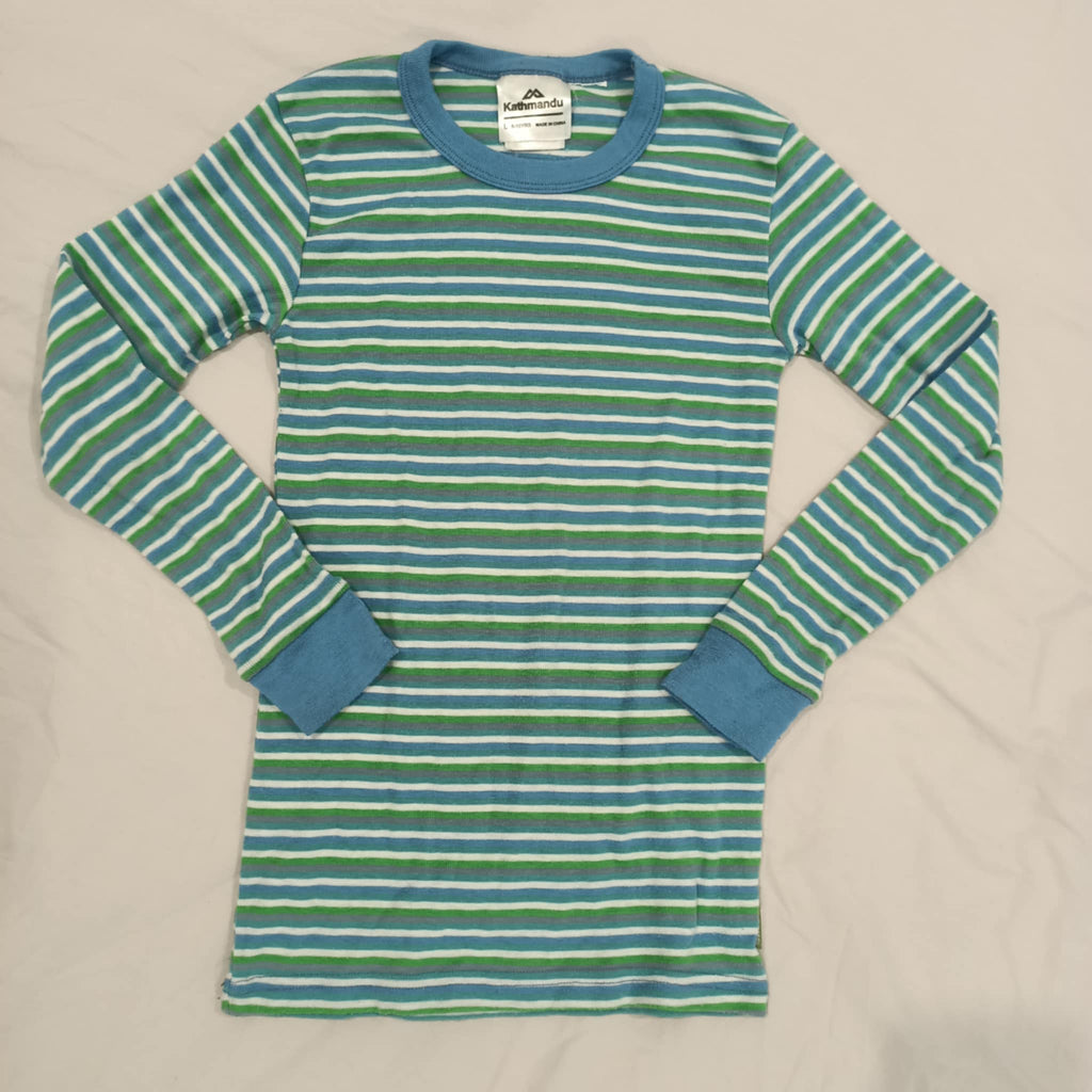 KATHMANDU thermal top size 8-10y unisex kids long sleeve polyPro