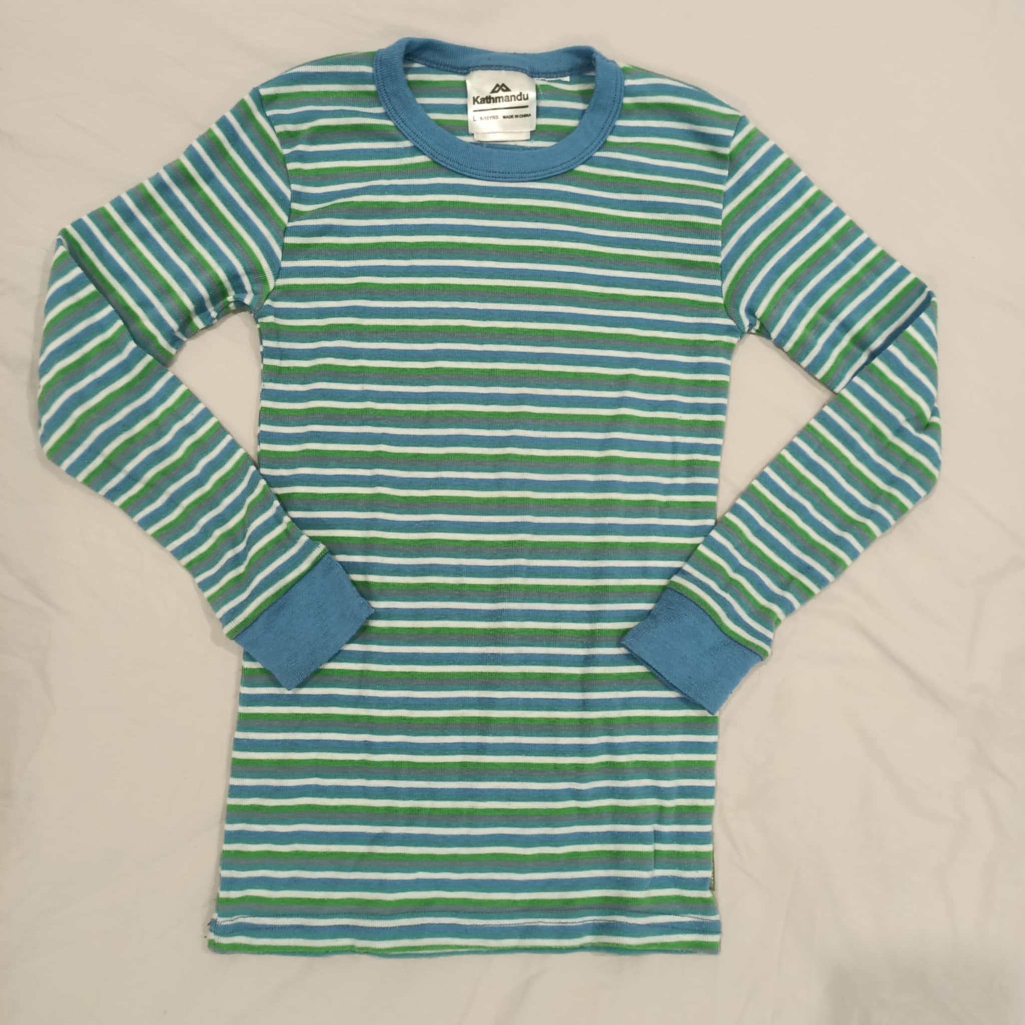 KATHMANDU thermal top size 8-10y unisex kids long sleeve polyPro