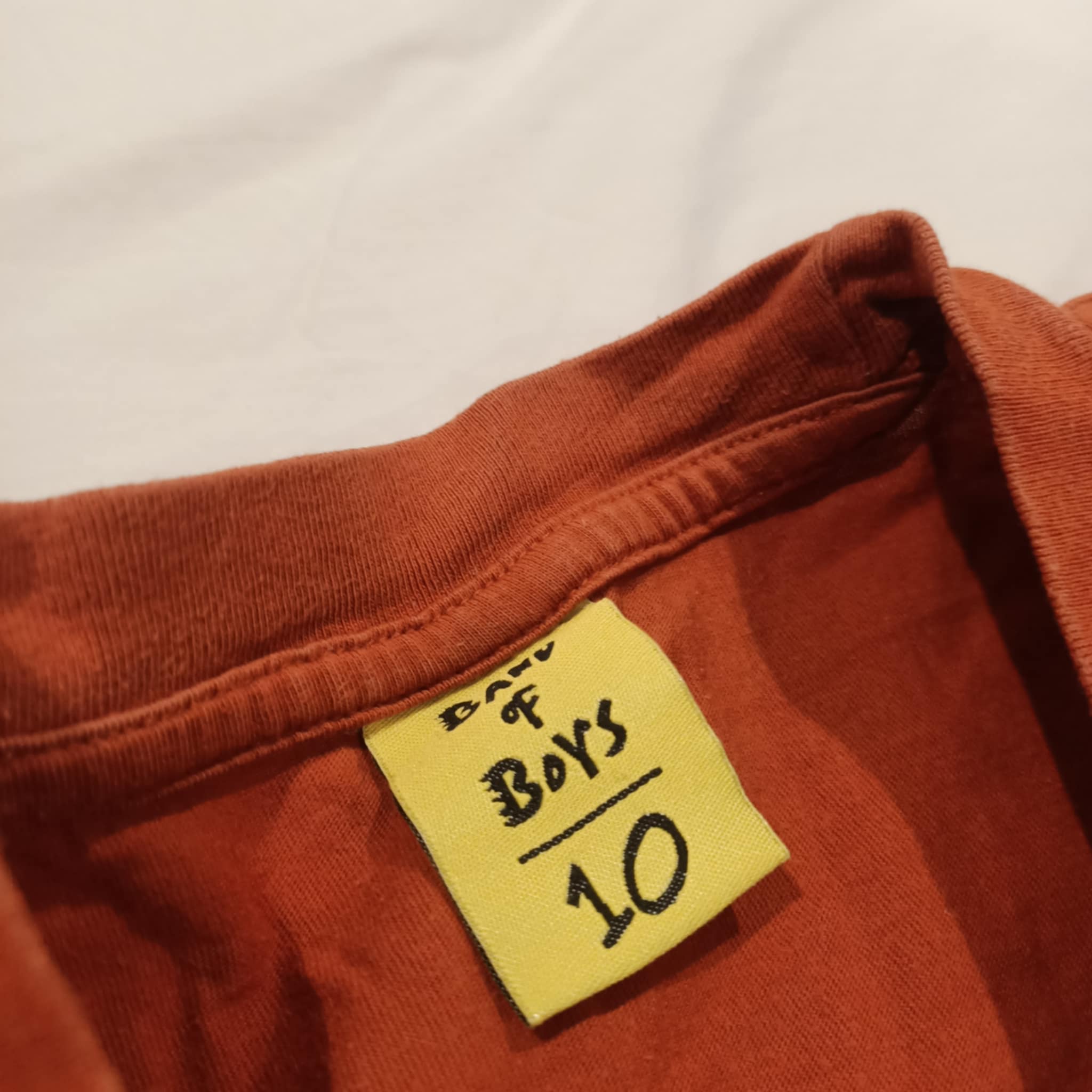 BAND OF BOYS top size 10 boys sleeveless orange