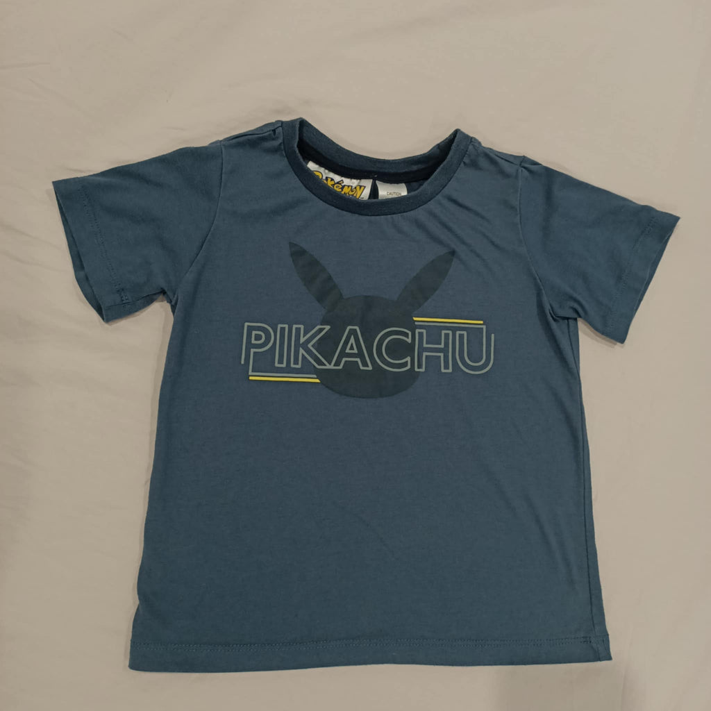 POKEMON Pikachu tee size 5 boys navy