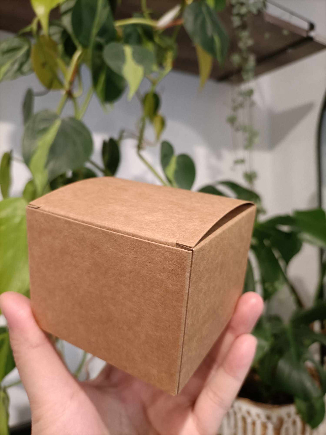 Carton Brown Kraft Paper Gift Box 8x8x6cm
