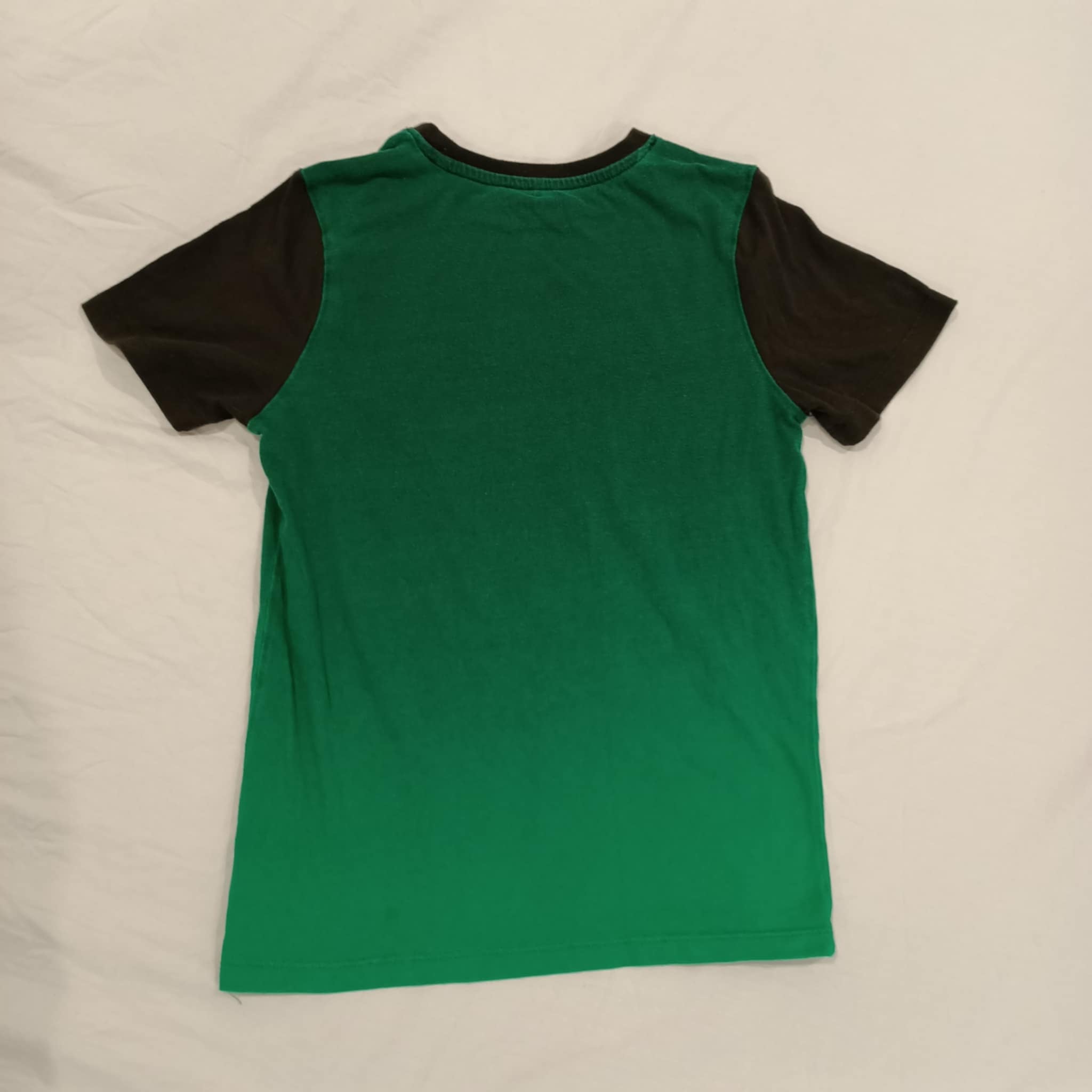 MINECRAFT tee size 10 boys black/green short sleeve