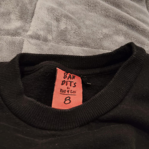 BAND OF BOYS jumper size 8 GOOD THING black