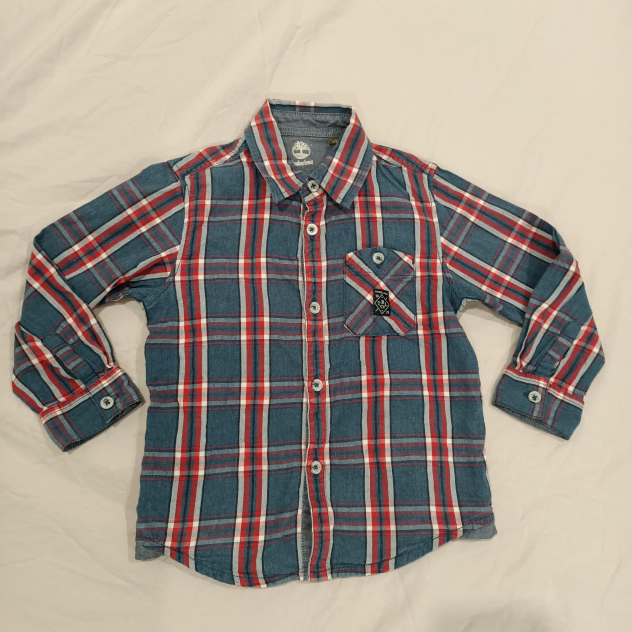 TIMBERLAND shirt size 3 boys checkered