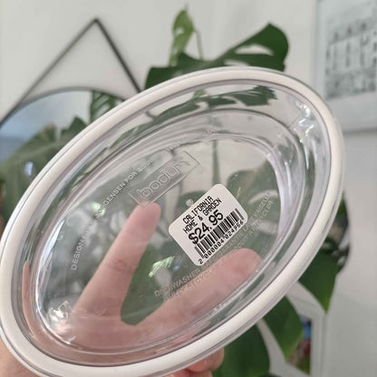 BODUM Parma clear plastic cheese box lid 15cm parmesan Danish design Jorgensen