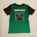 MINECRAFT tee size 10 boys black/green short sleeve