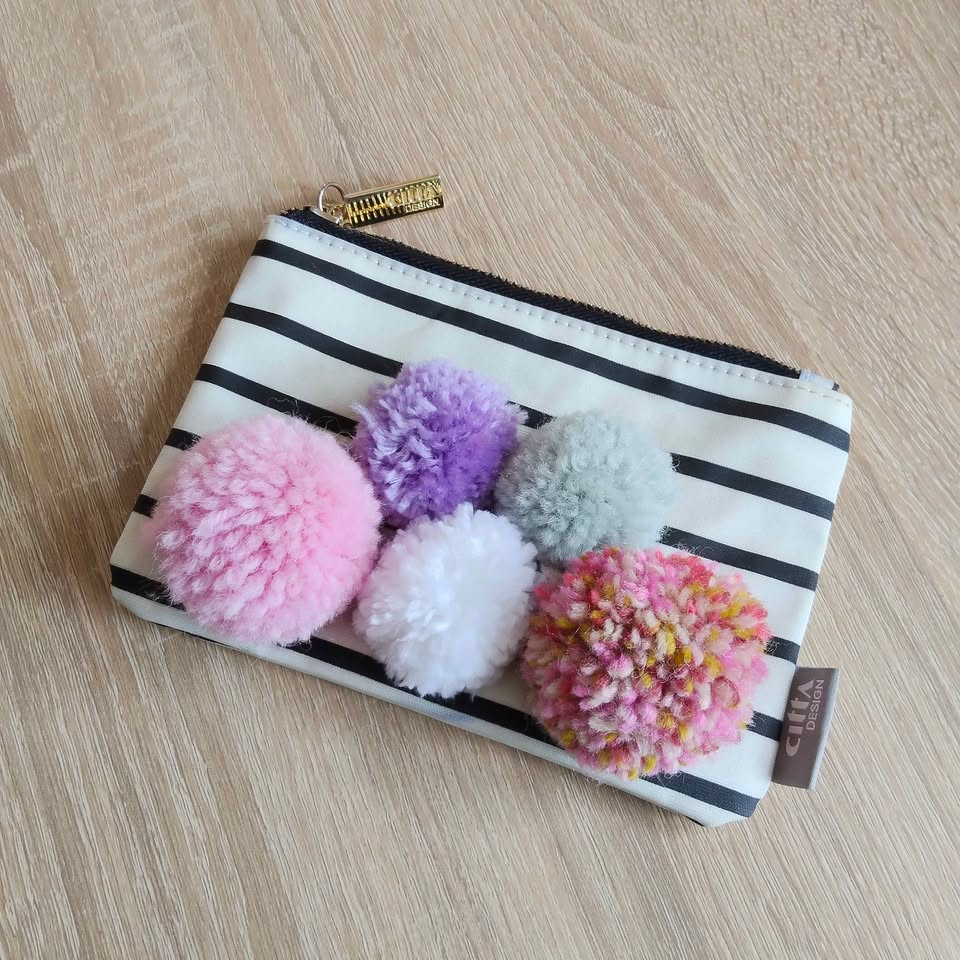 CITTA pouch/wallet pompom(12x17cm)