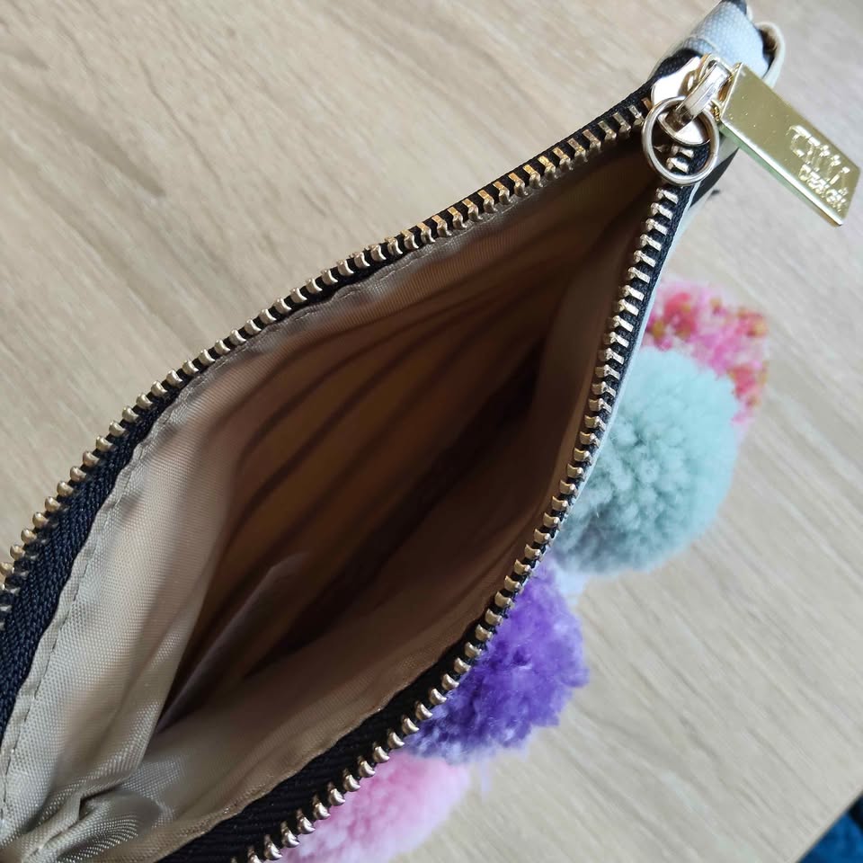 CITTA pouch/wallet pompom(12x17cm)