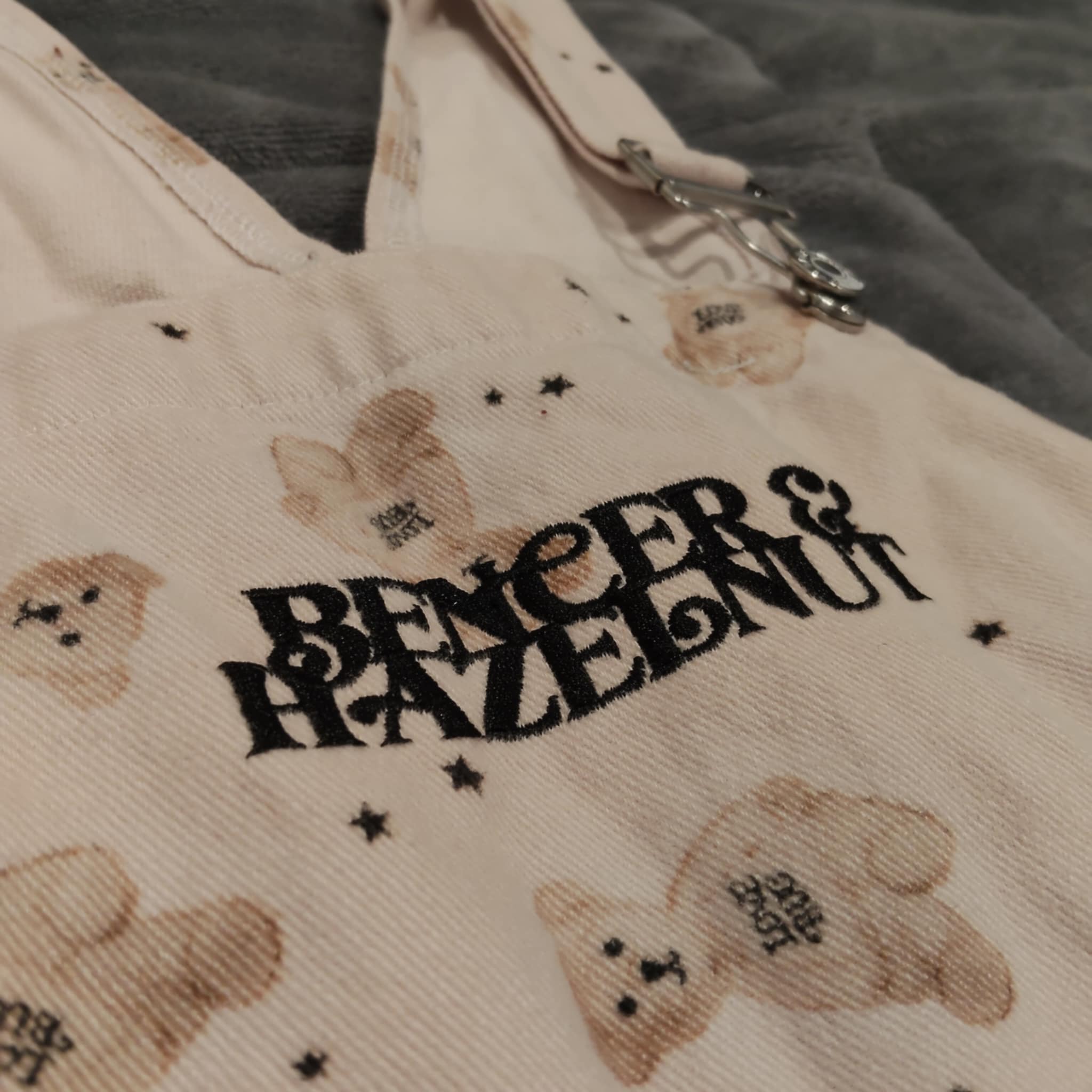 BENCER & HAZELNUT overalls size 8 girls teddy