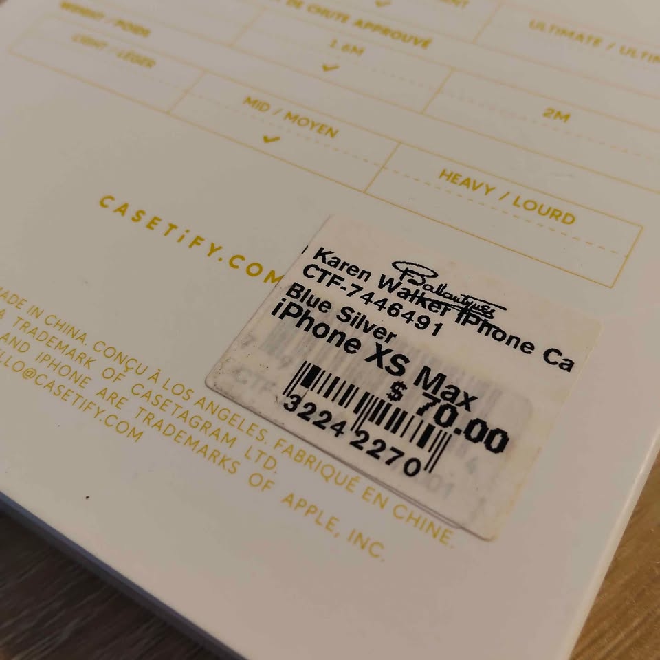 Karen Walker Casetify for iPhone XS Max Glitter Case