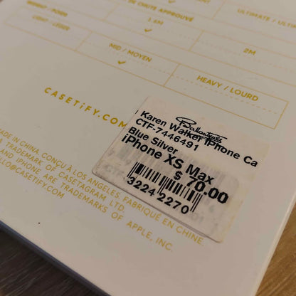 Karen Walker Casetify for iPhone XS Max Glitter Case