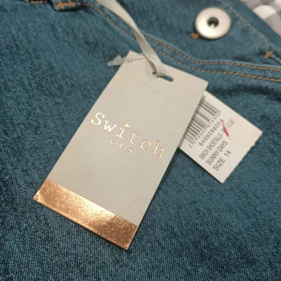 *NEW STITCH denim overalls size 14 girls BNWT