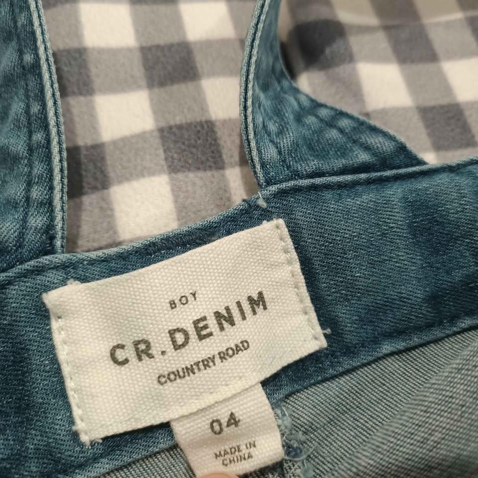 COUNTRY ROAD denim overalls size 4 girls