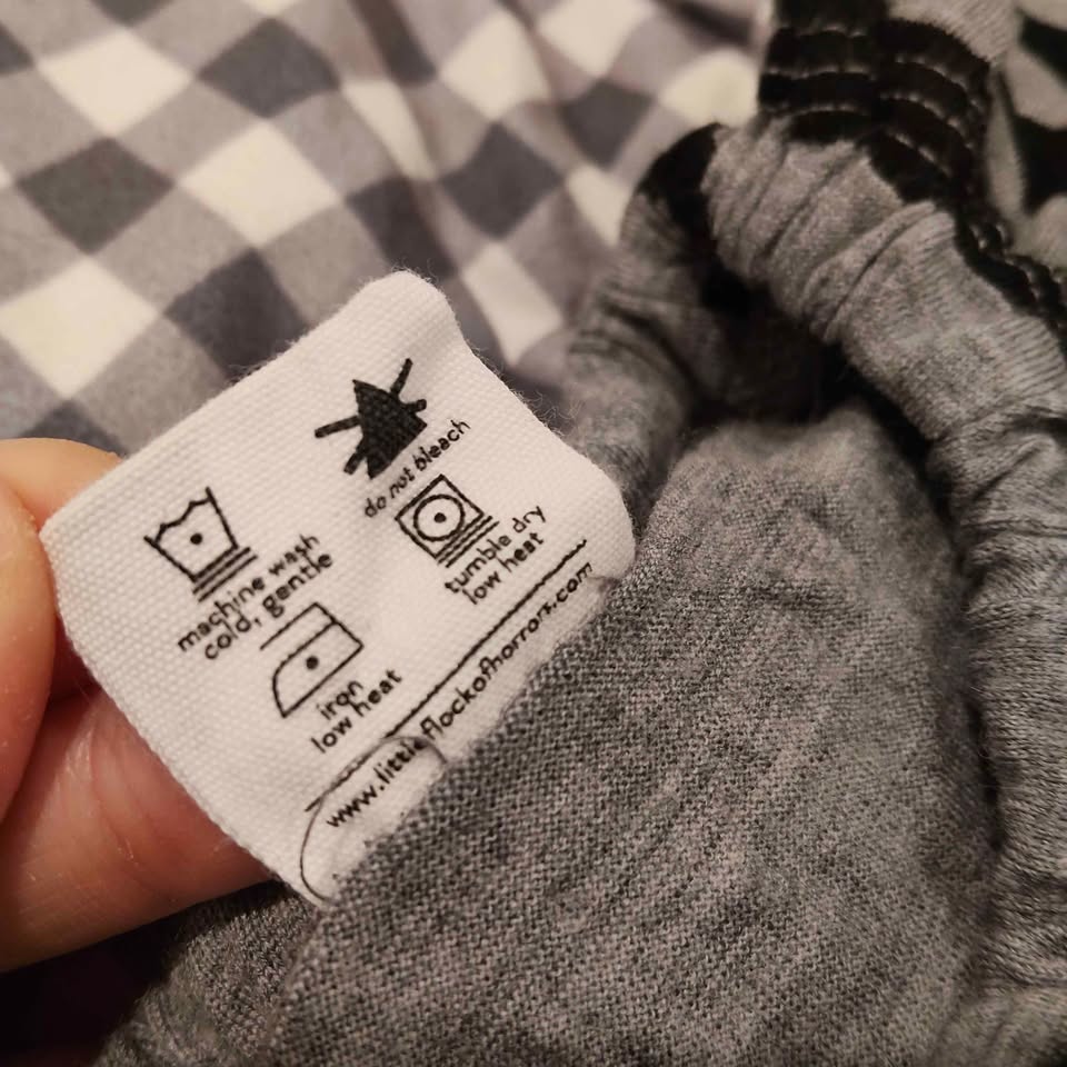 LITTLE FLOCK OF HORRORS Merino top size 0-3m baby girls
