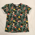 NO ISSUE tee size 10 short sleeve Tropical print