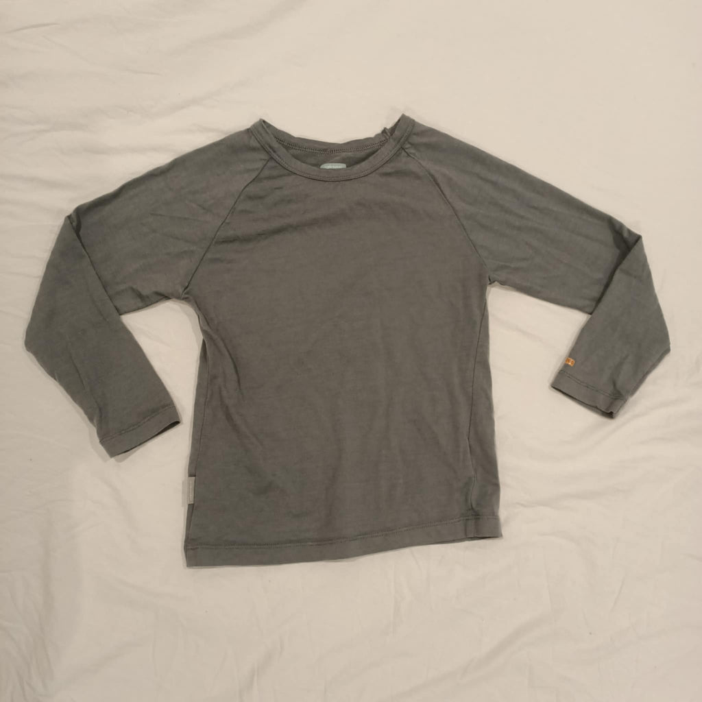 ICEBREAKER Merino top size 7-8y unisex kids long sleeve grey