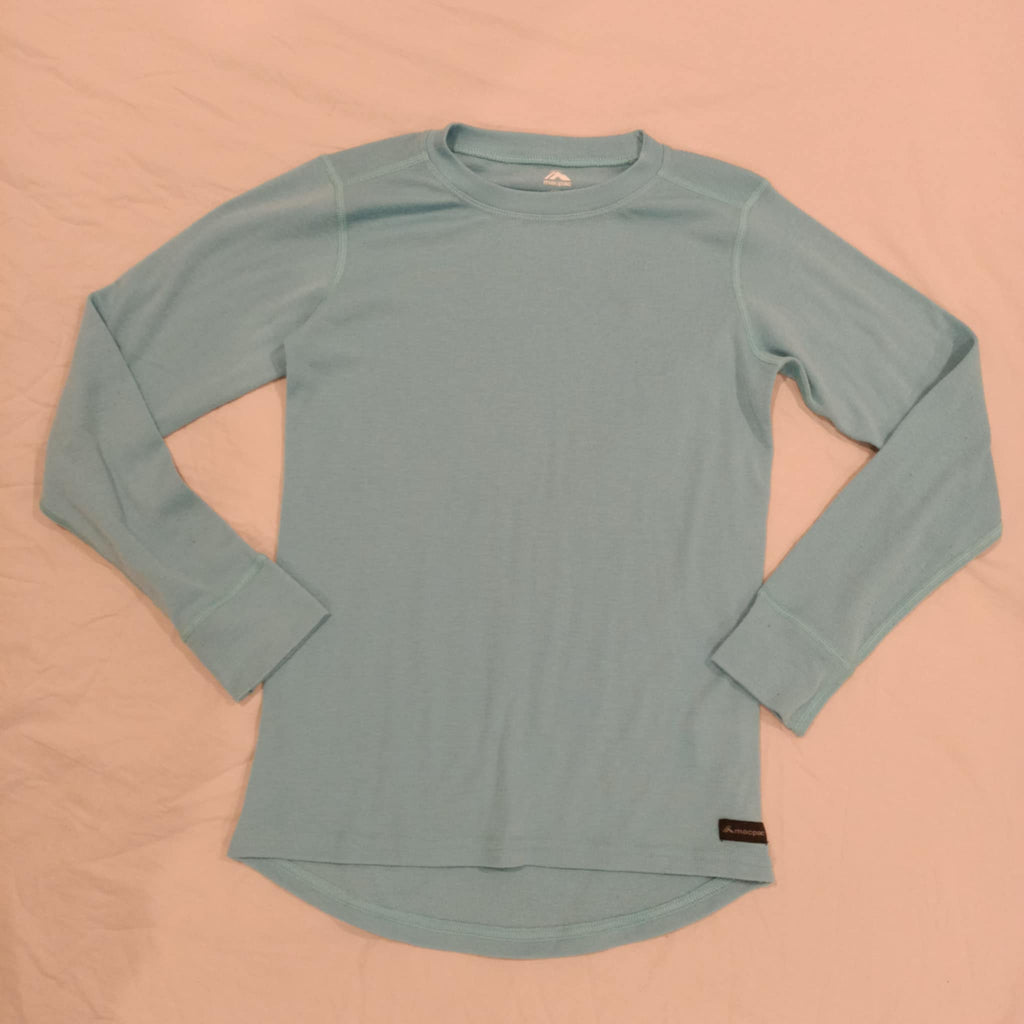 MACPAC thermal top size 10y unisex kids long sleeve light blue