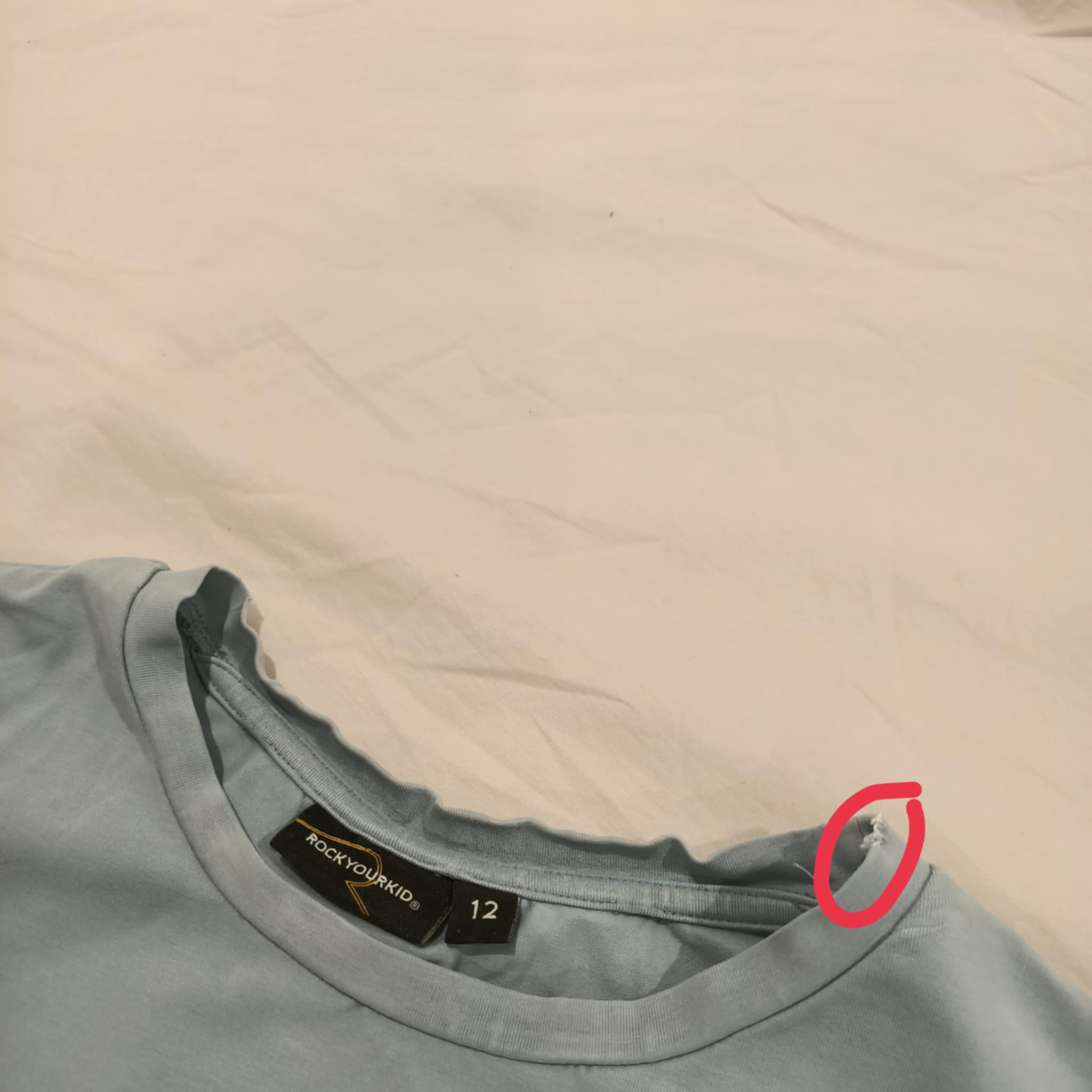 ROCK YOUR KID top size 12y boys long sleeve light blue