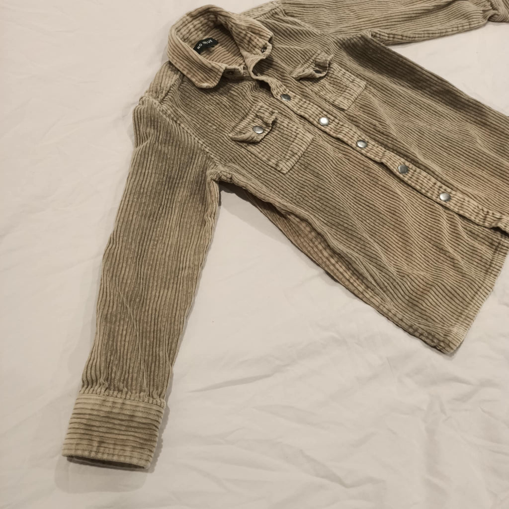 NO ISSUE shirt size 8 boys long sleeve corduroy