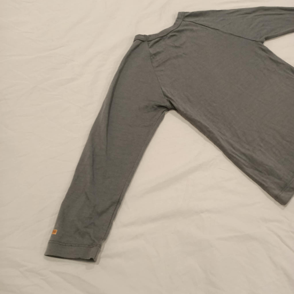ICEBREAKER Merino top size 7-8y unisex kids long sleeve grey