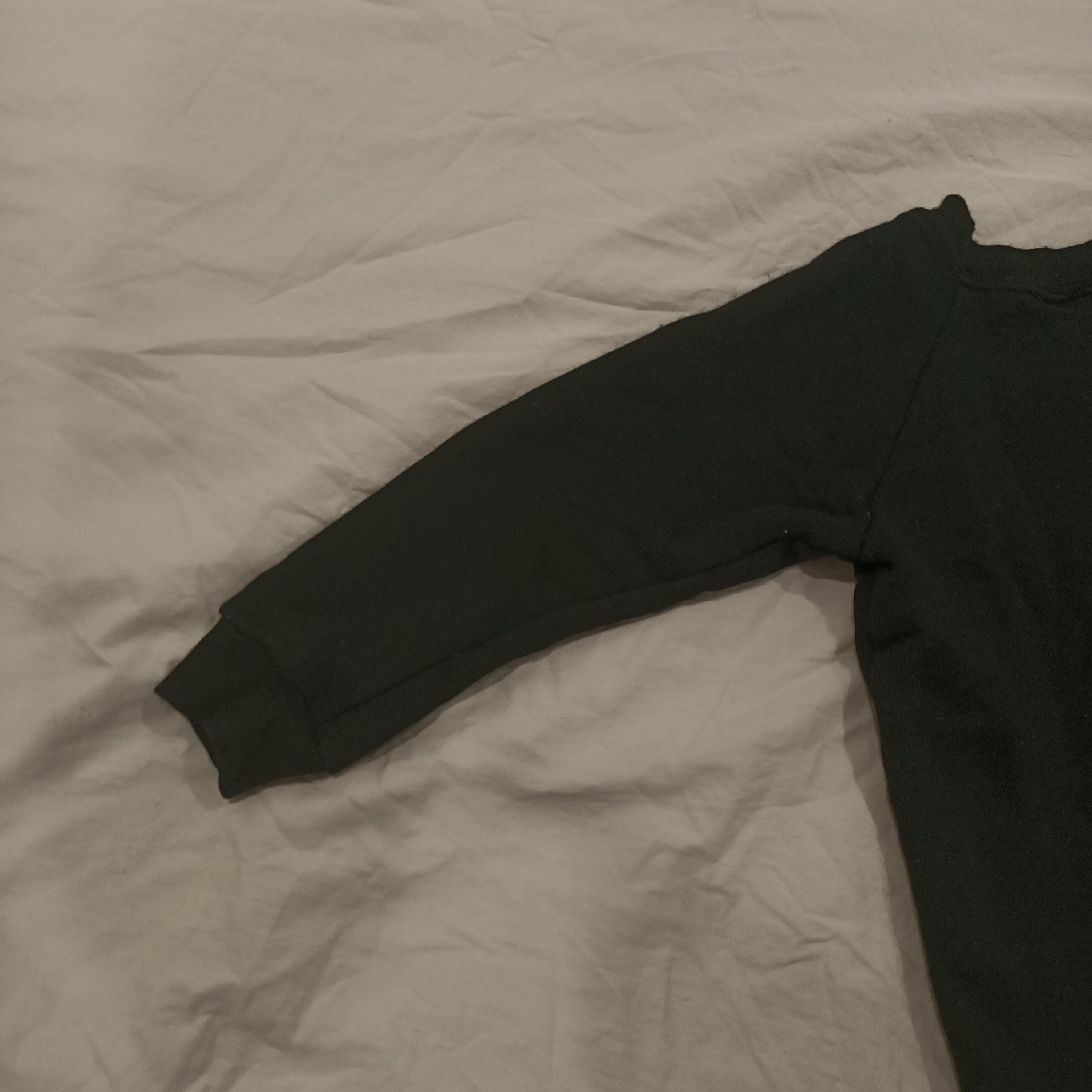 LITTLE FLOCK OF HORNS Merino jumper size 2-3y boys black BOOM