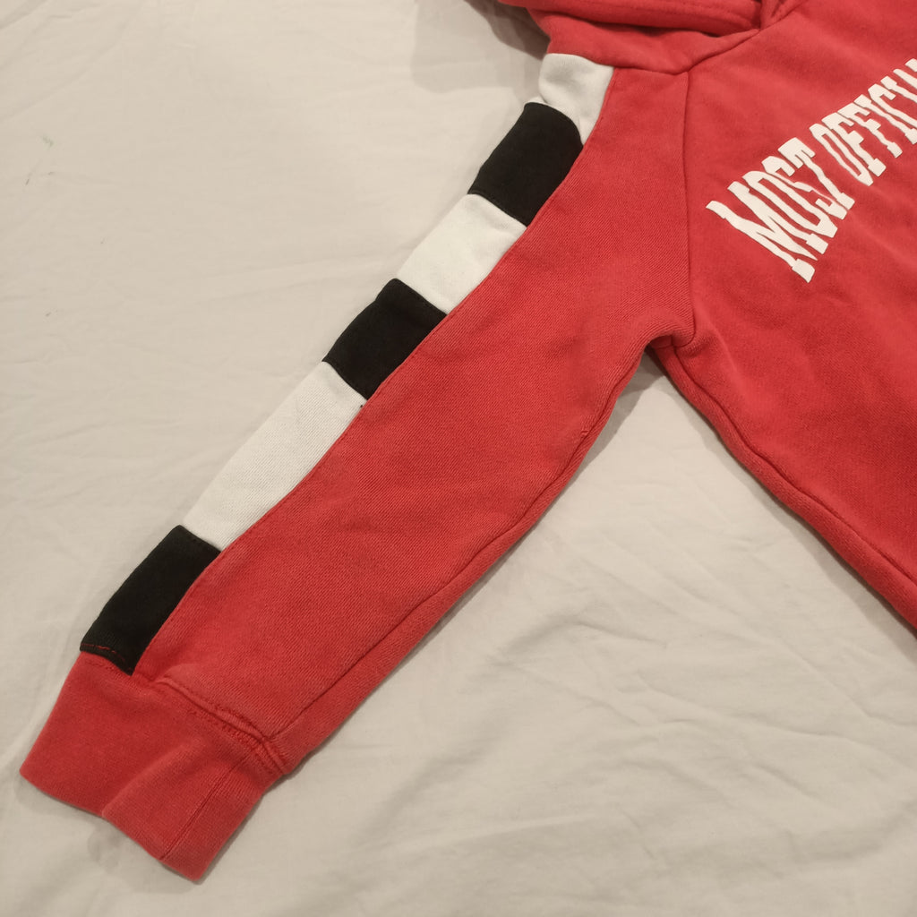 M.O.K hoodie size 4 boys Most Official Kids red