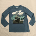 OSHKOSH top size 10y boys long sleeve MONSTER CLASH