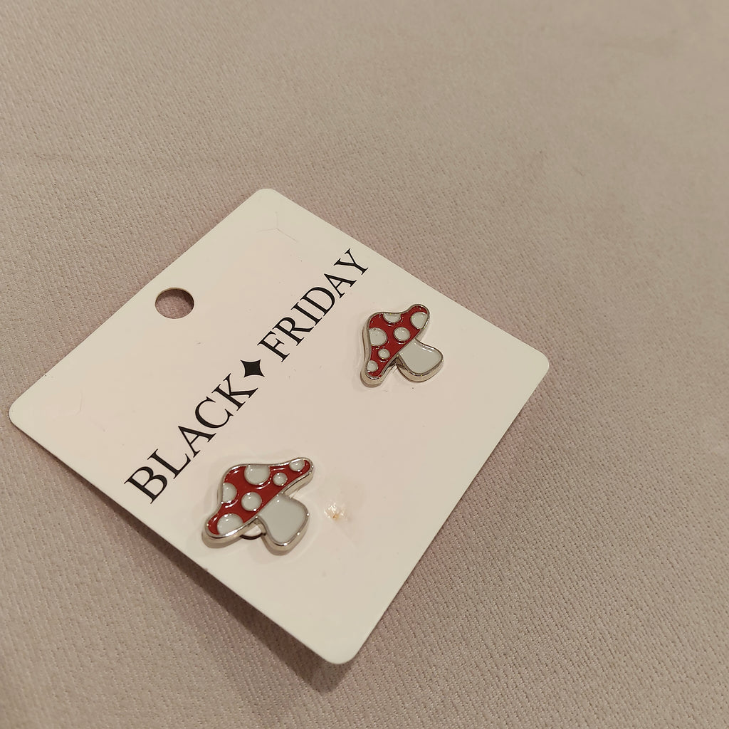 *NEW BLACK FRIDAY Mushroom earrings
