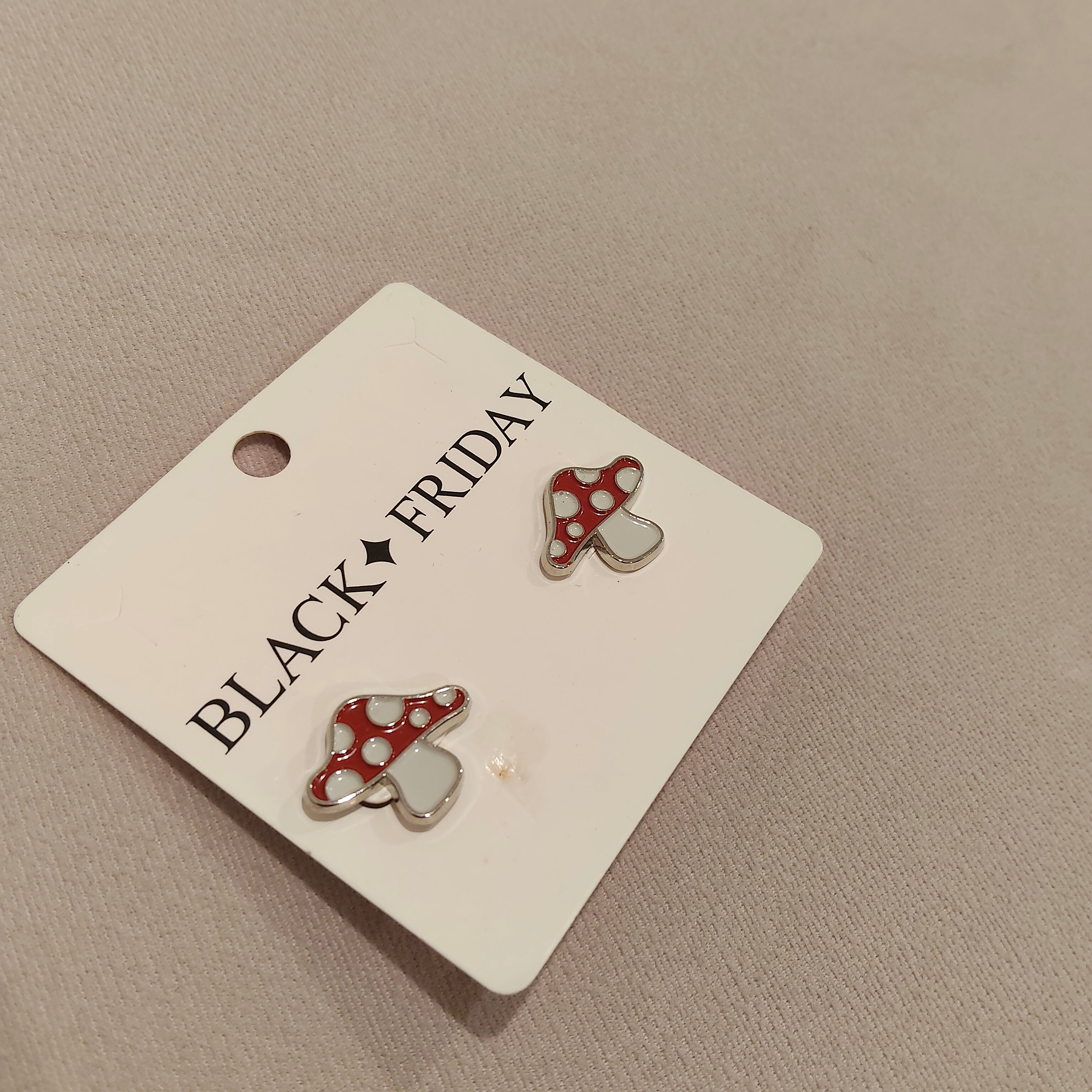 *NEW BLACK FRIDAY Mushroom earrings