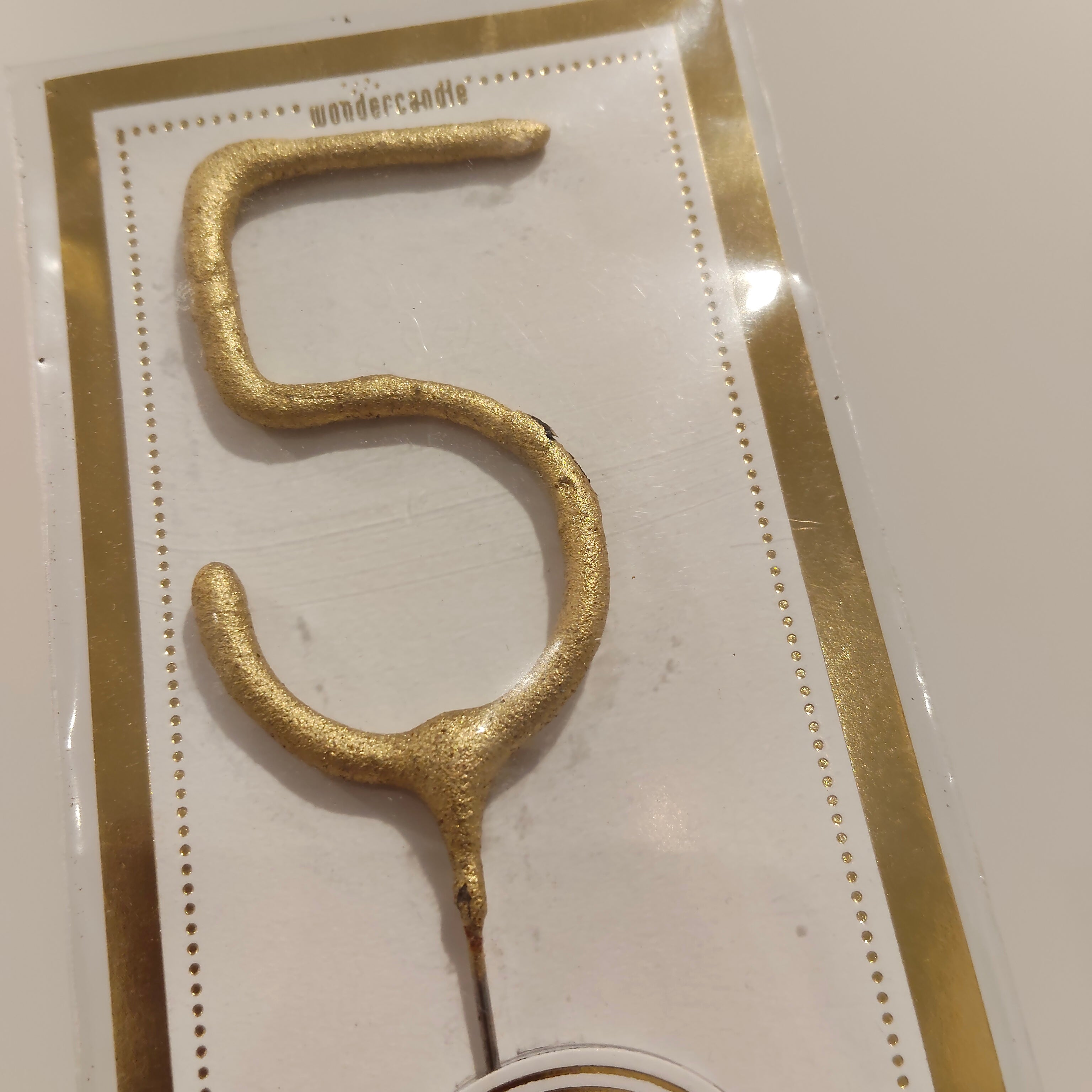 *NEW MERI MERI Sparkler Candle number 5