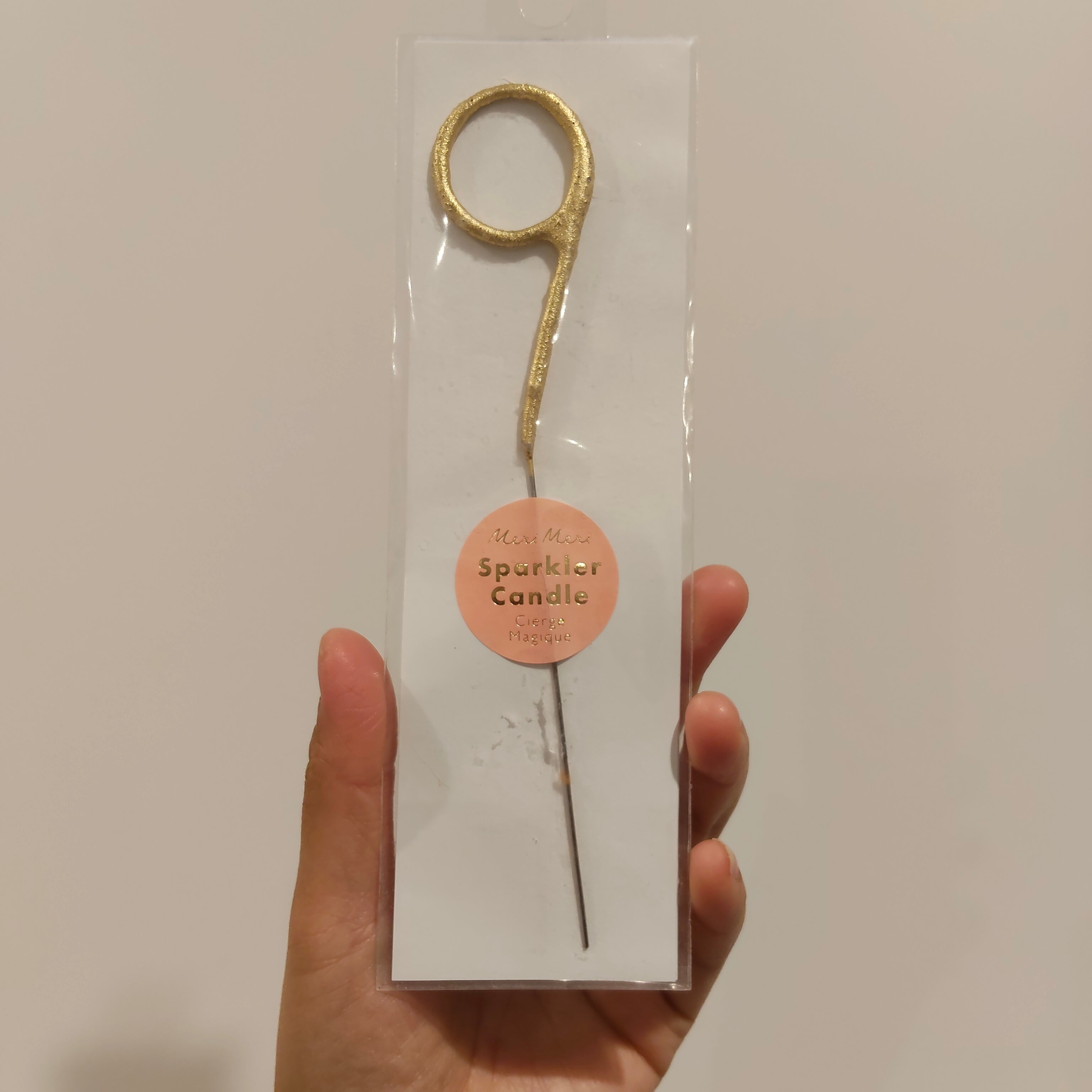 *NEW MERI MERI Sparkler Candle number 9