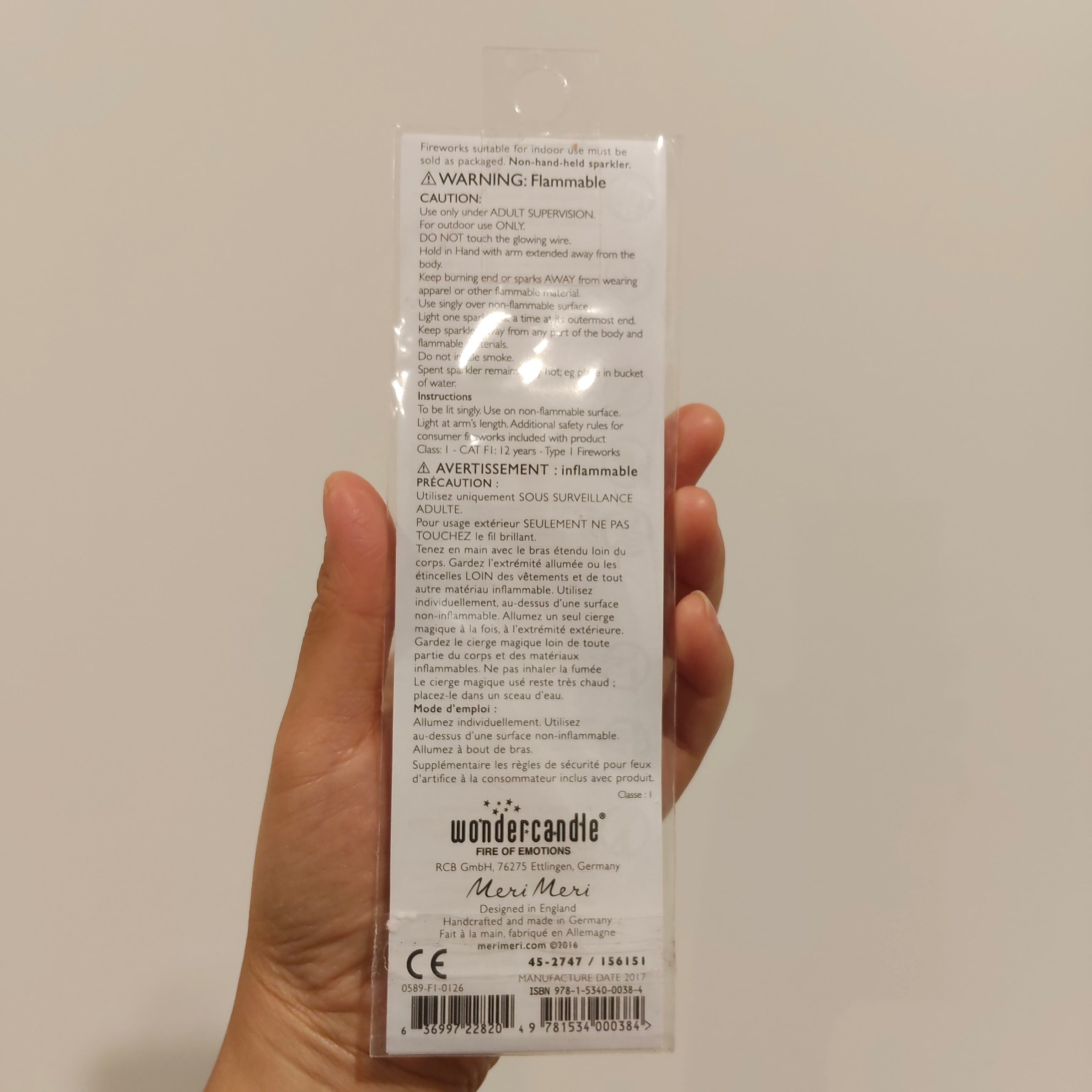 *NEW MERI MERI Sparkler Candle number 9