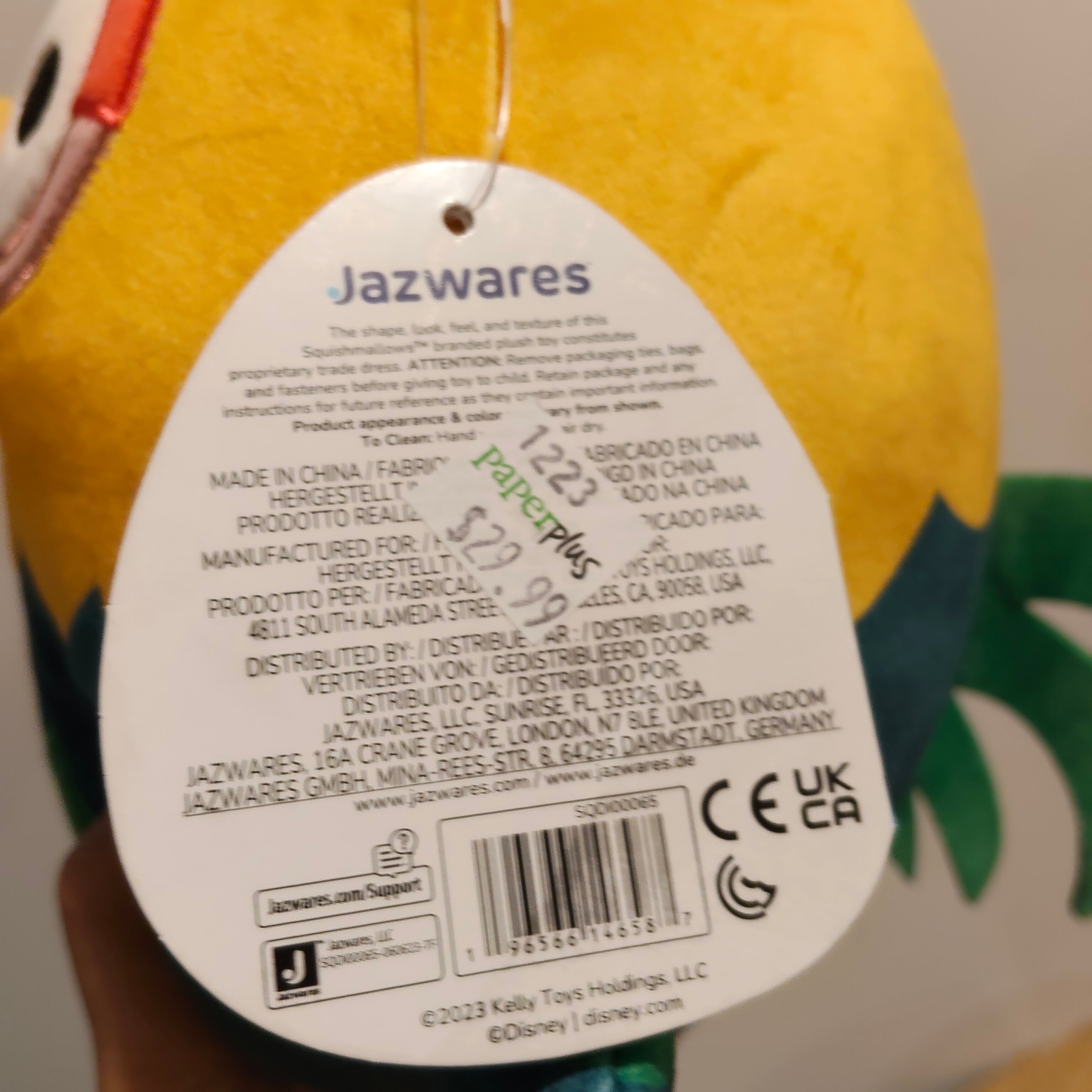 *NEW SQUISHMALLOWS Disney Heihei plush BNWT