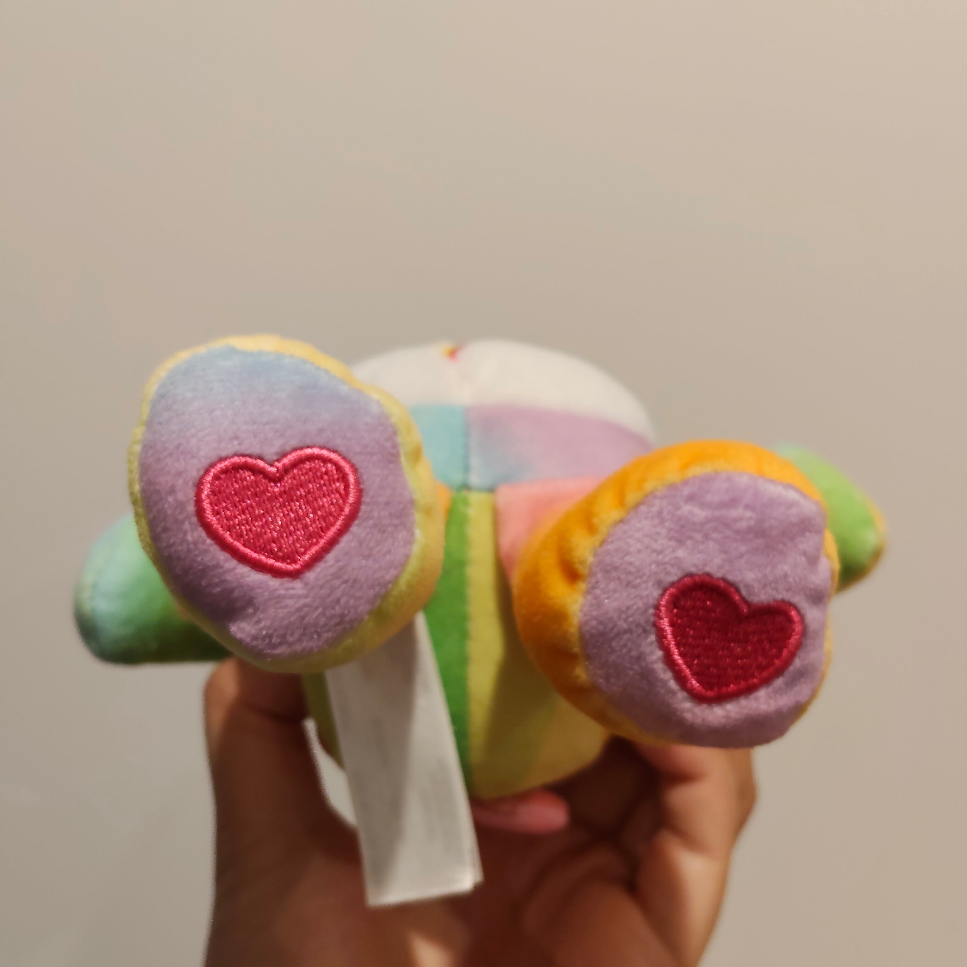 CARE BEAR rainbow heart soft toy