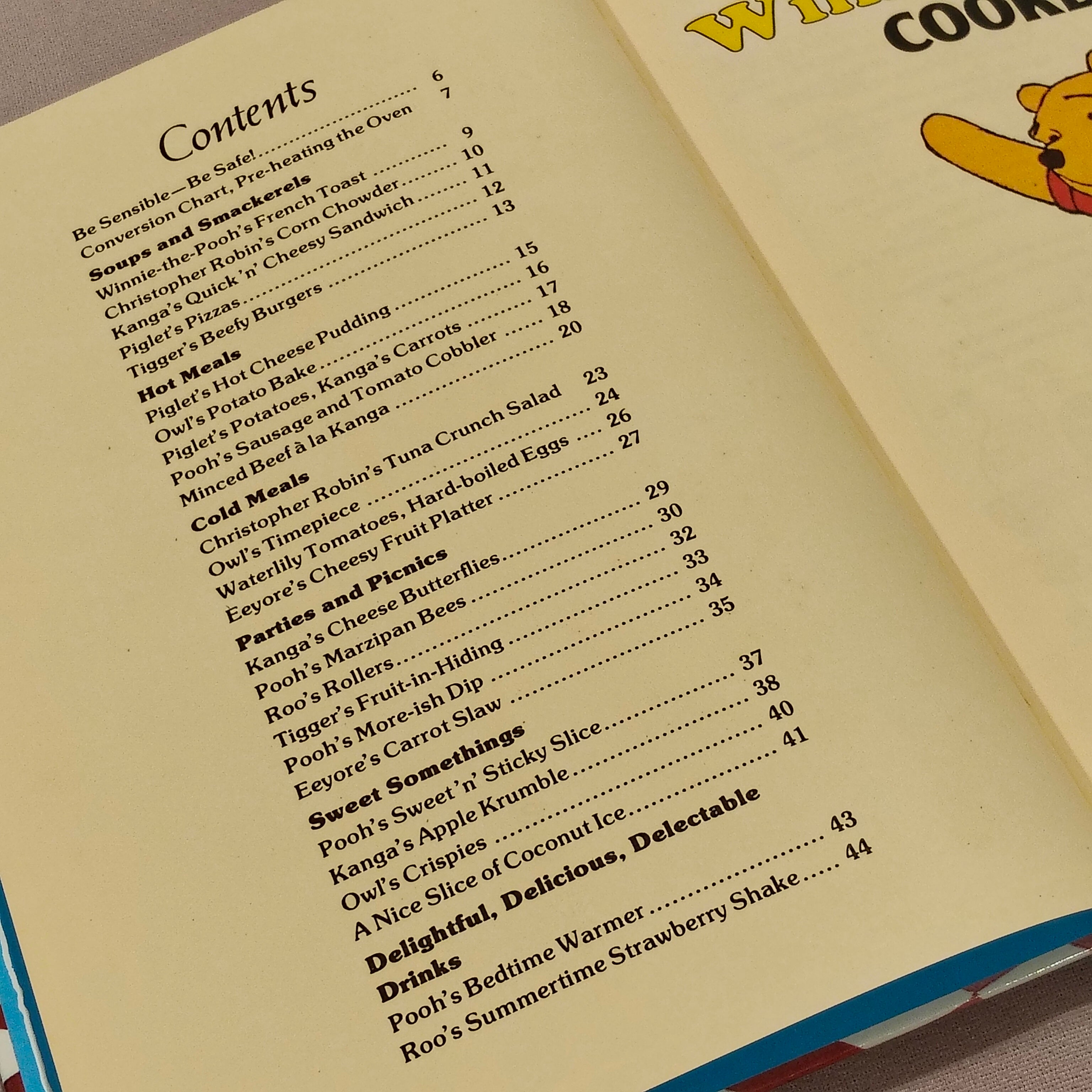 Vintage WINNIE THE POOH Cookbook