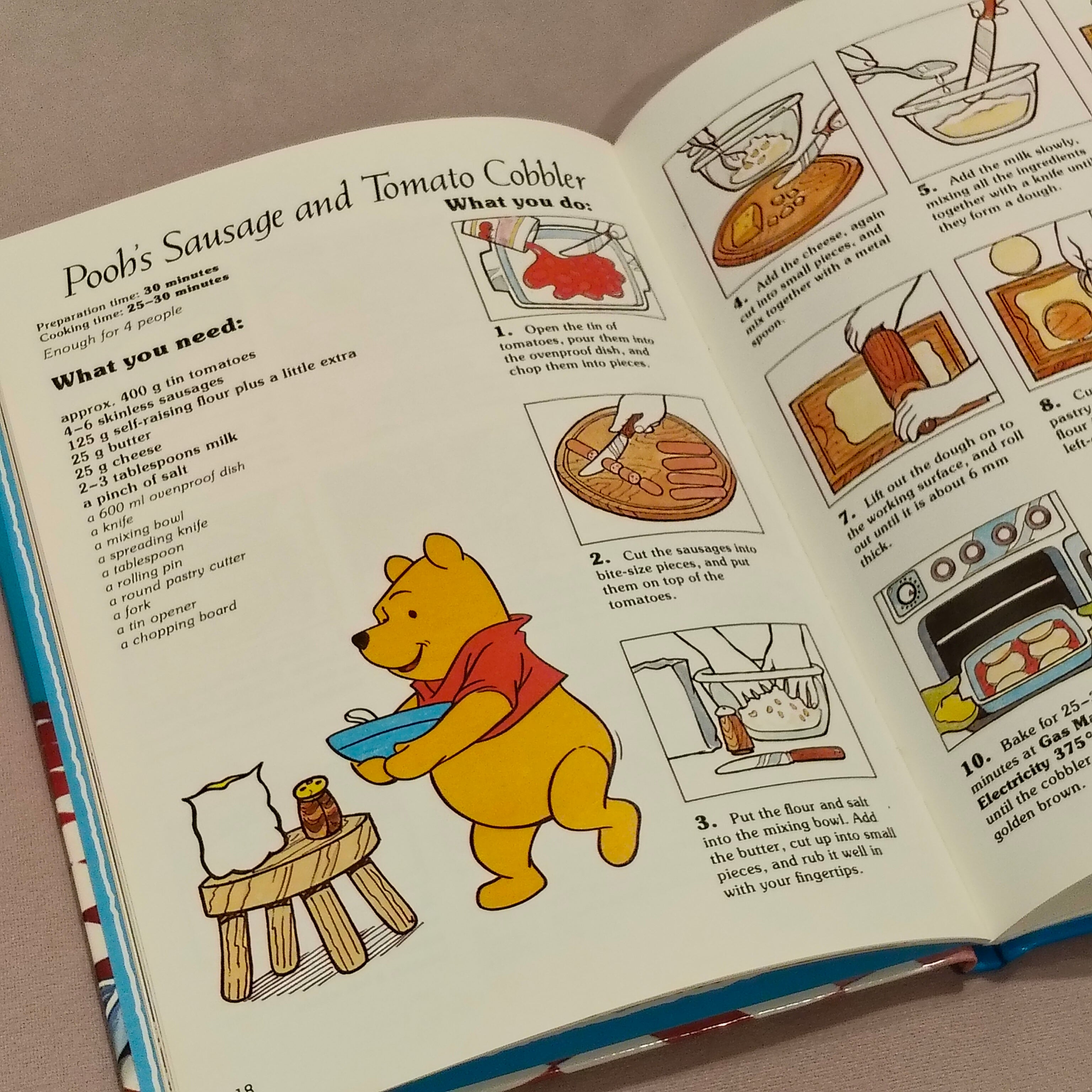 Vintage WINNIE THE POOH Cookbook