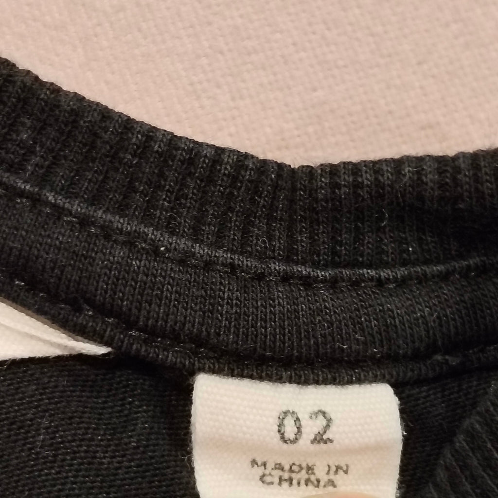 COUNTRY ROAD top size 2 girls black short sleeve