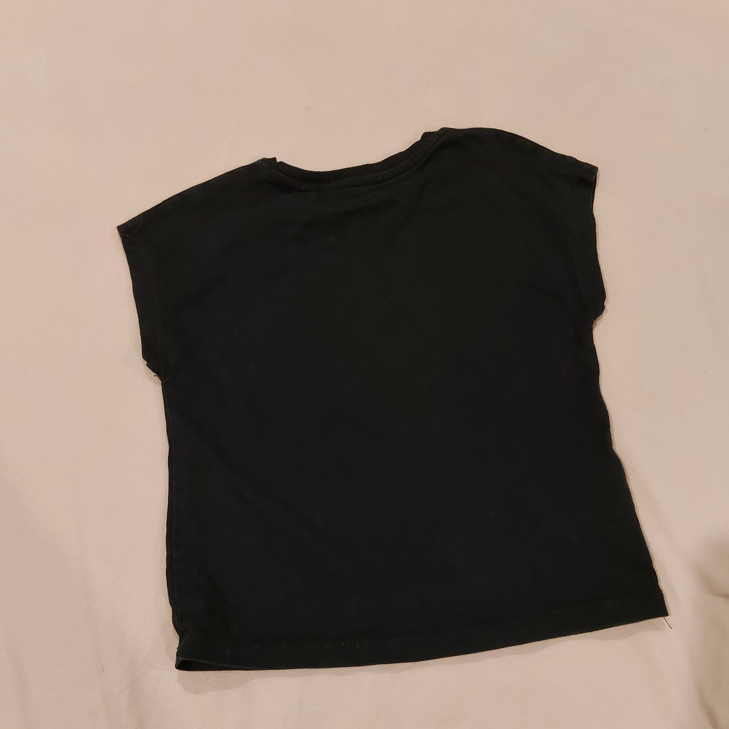 COUNTRY ROAD top size 2 girls black short sleeve