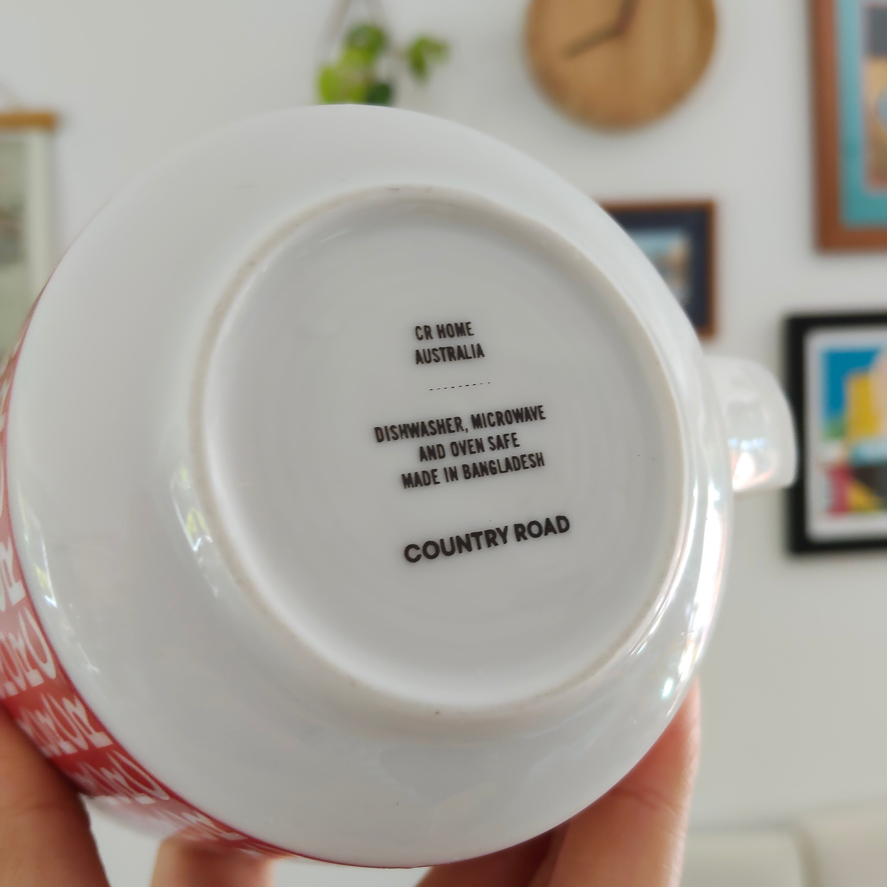 COUNTRY ROAD mug red