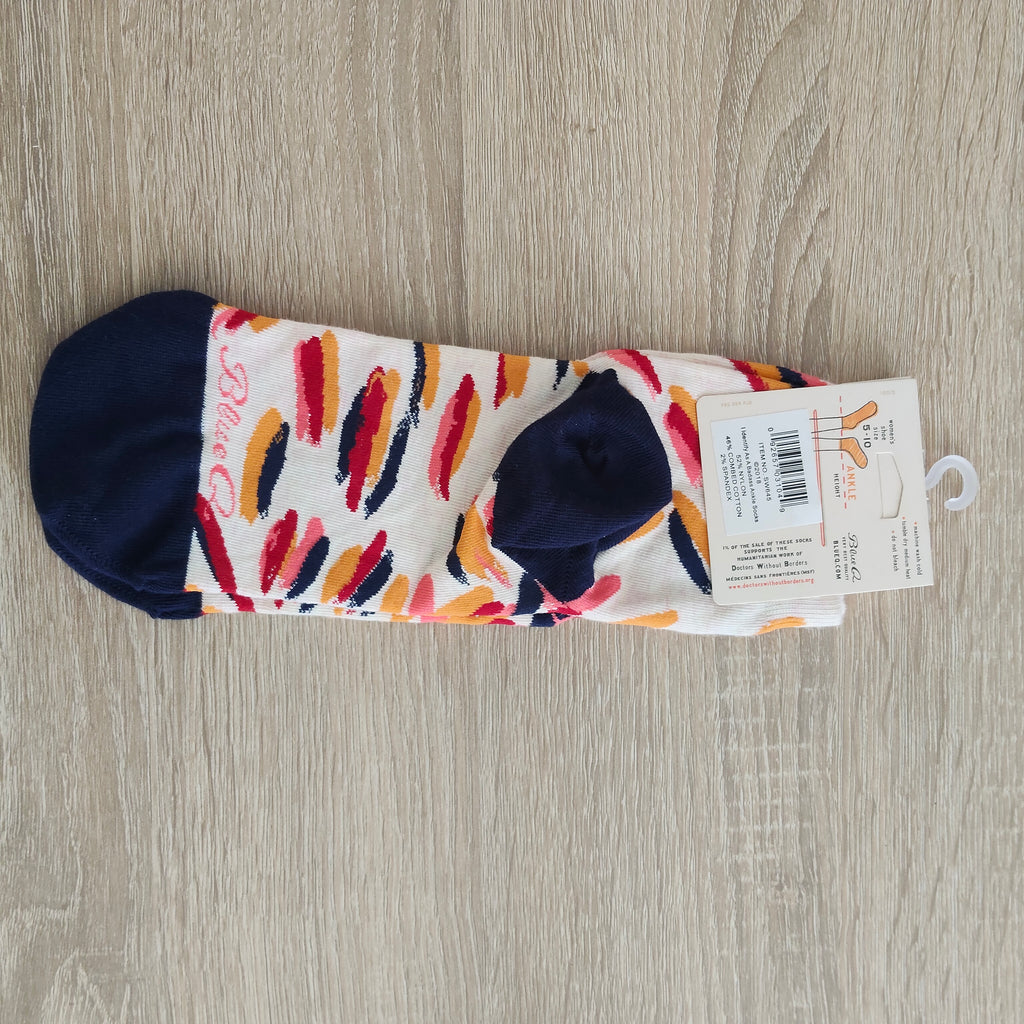 NEW BLUE Q socks size 5-10 Women 'I identify as a Badass'
