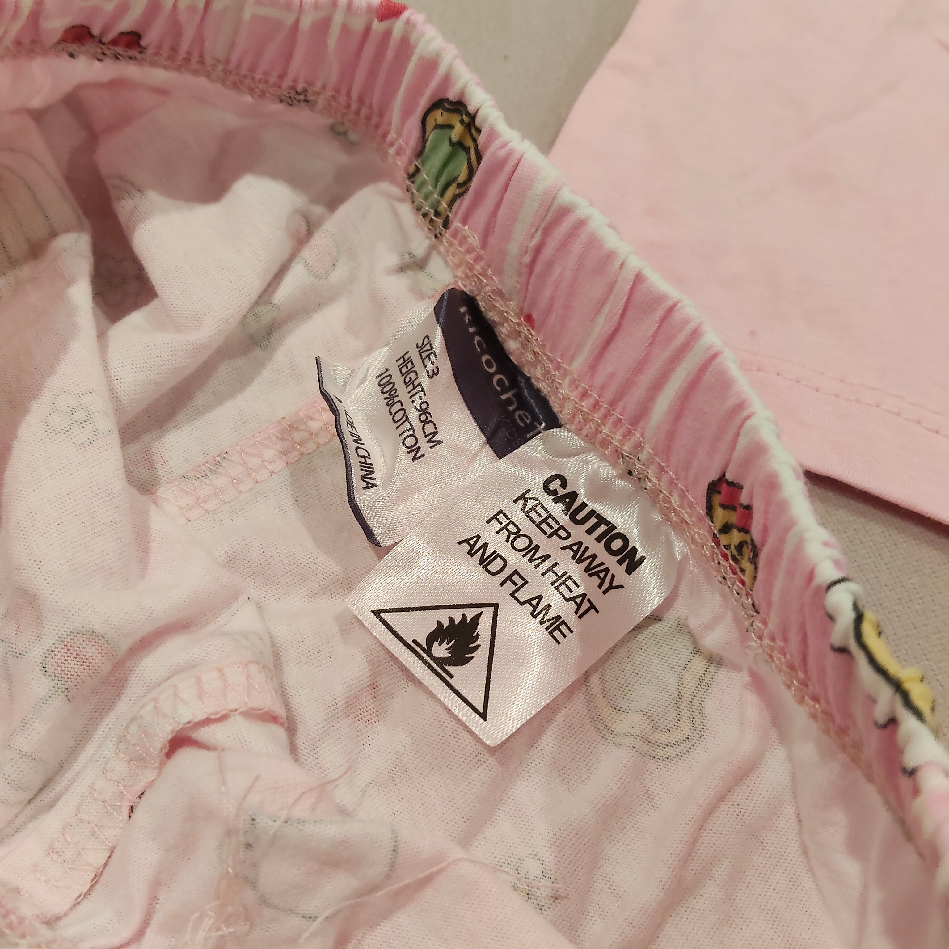 NEW Breakfast Club pyjama set size 3 Ricochet pink