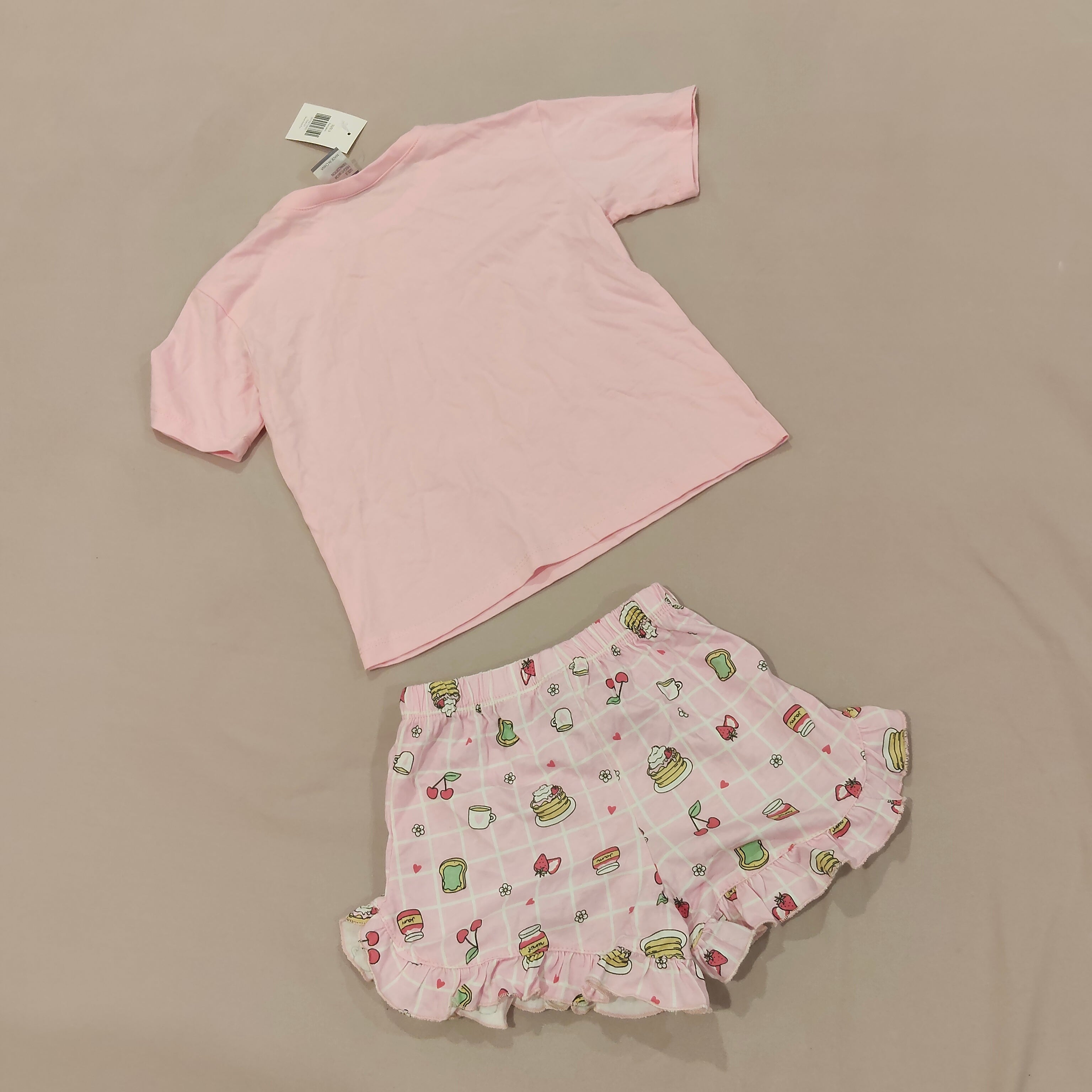 NEW Breakfast Club pyjama set size 3 Ricochet pink