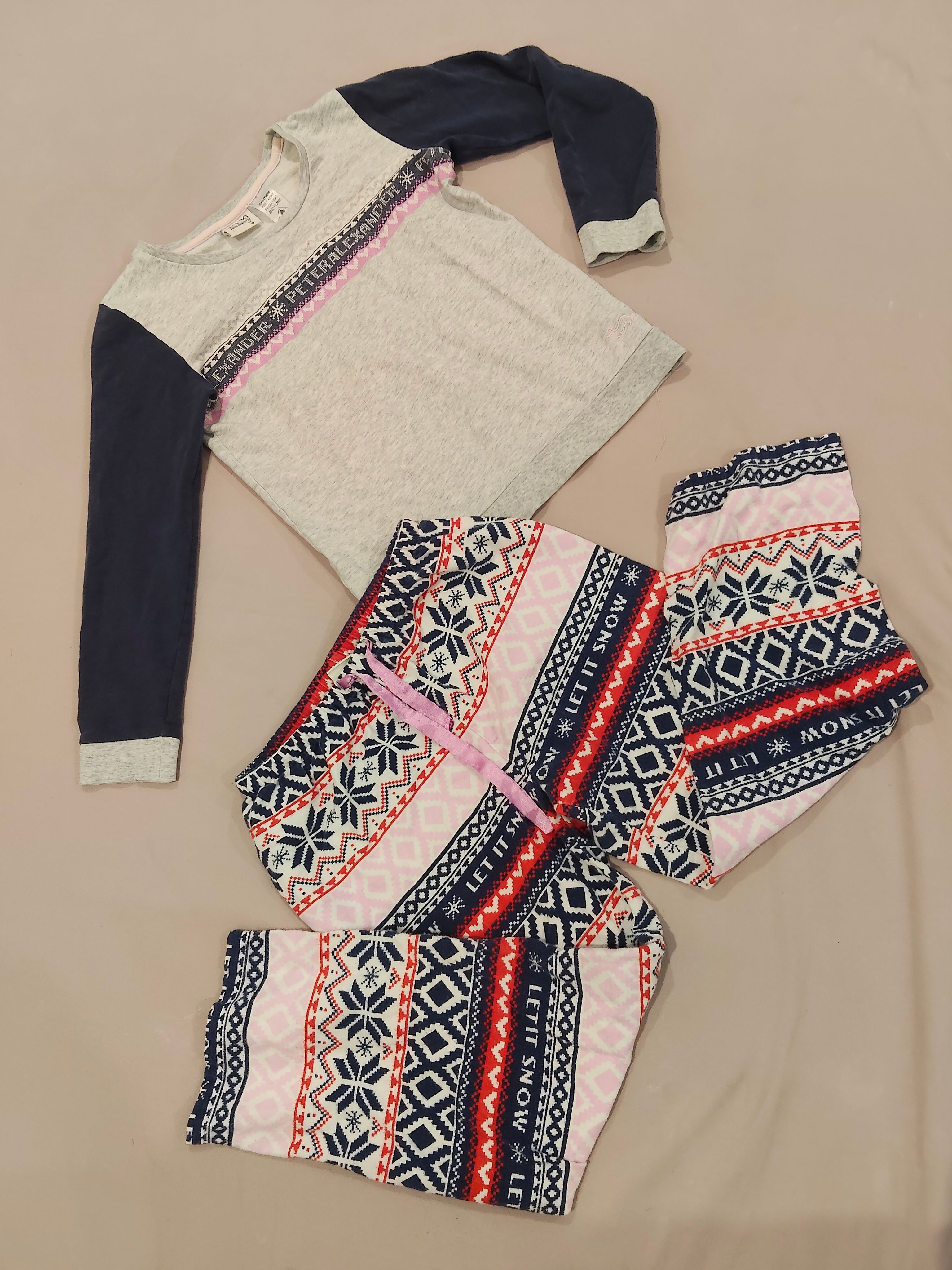 PETER ALEXANDER pyjama set size 10y girls Let It Snow