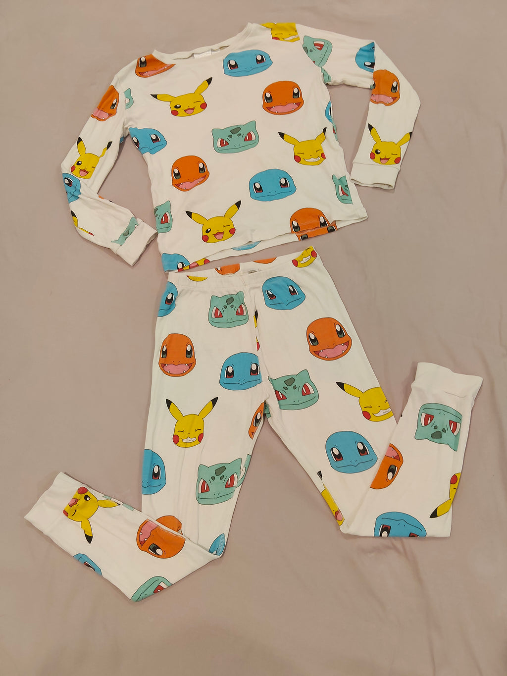 POKEMON sleep set size 8-10y boys long sleeve