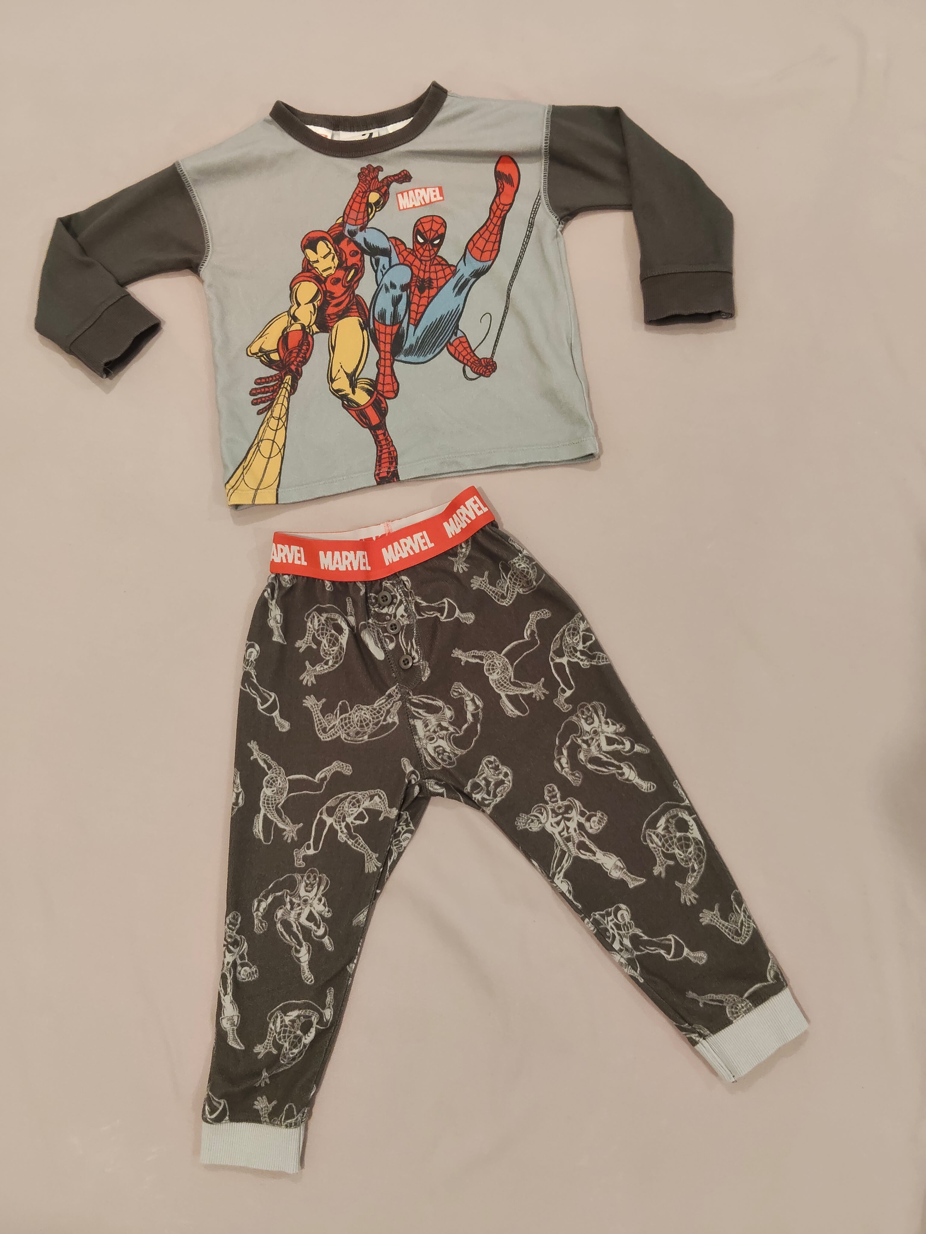 MARVEL sleep set size 2 boys long sleeve