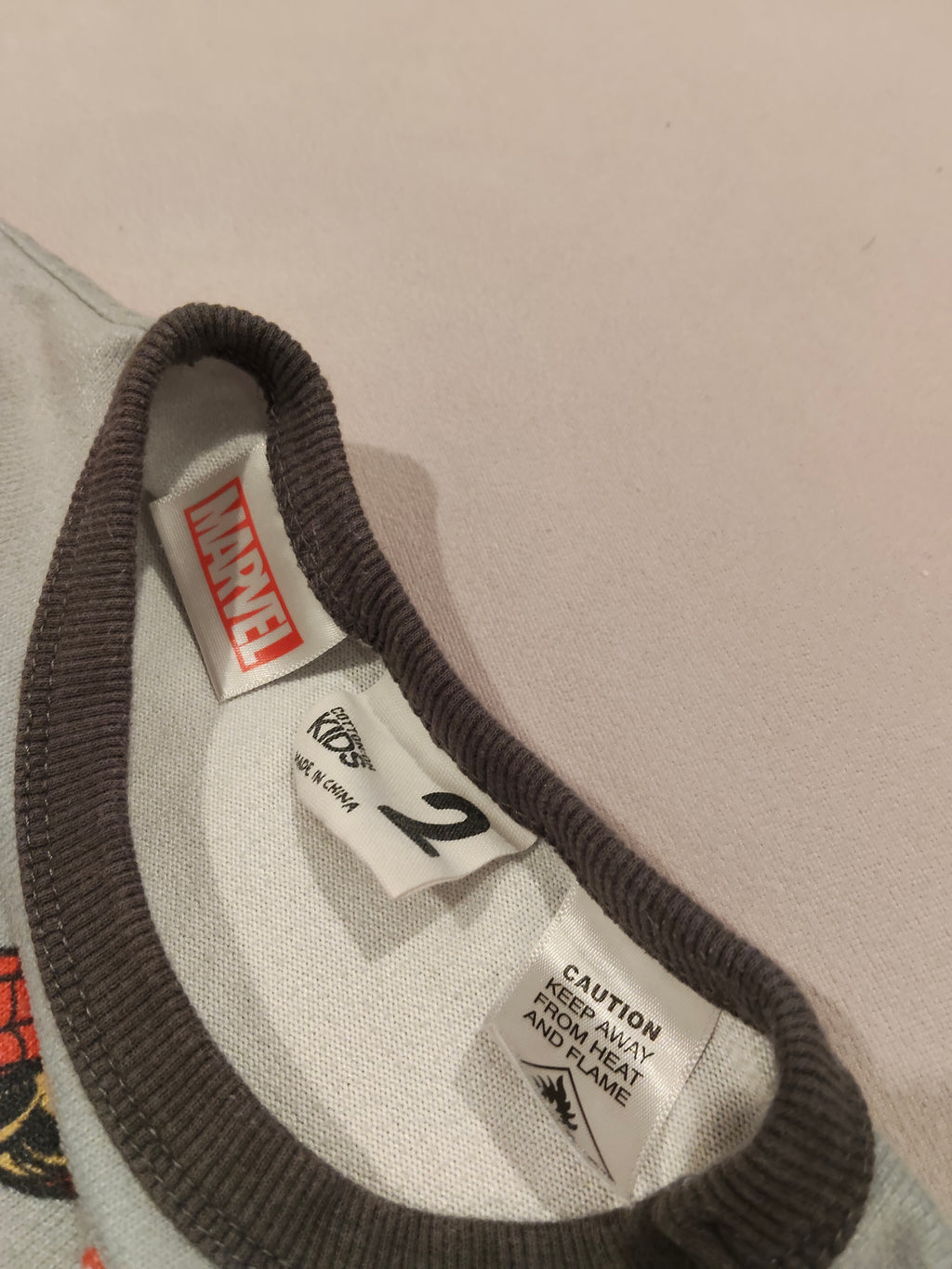 MARVEL sleep set size 2 boys long sleeve