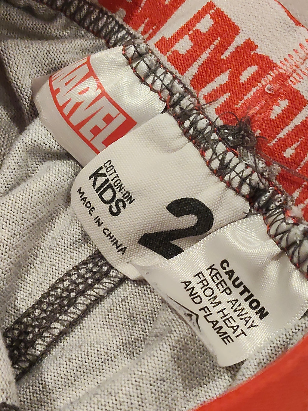 MARVEL sleep set size 2 boys long sleeve