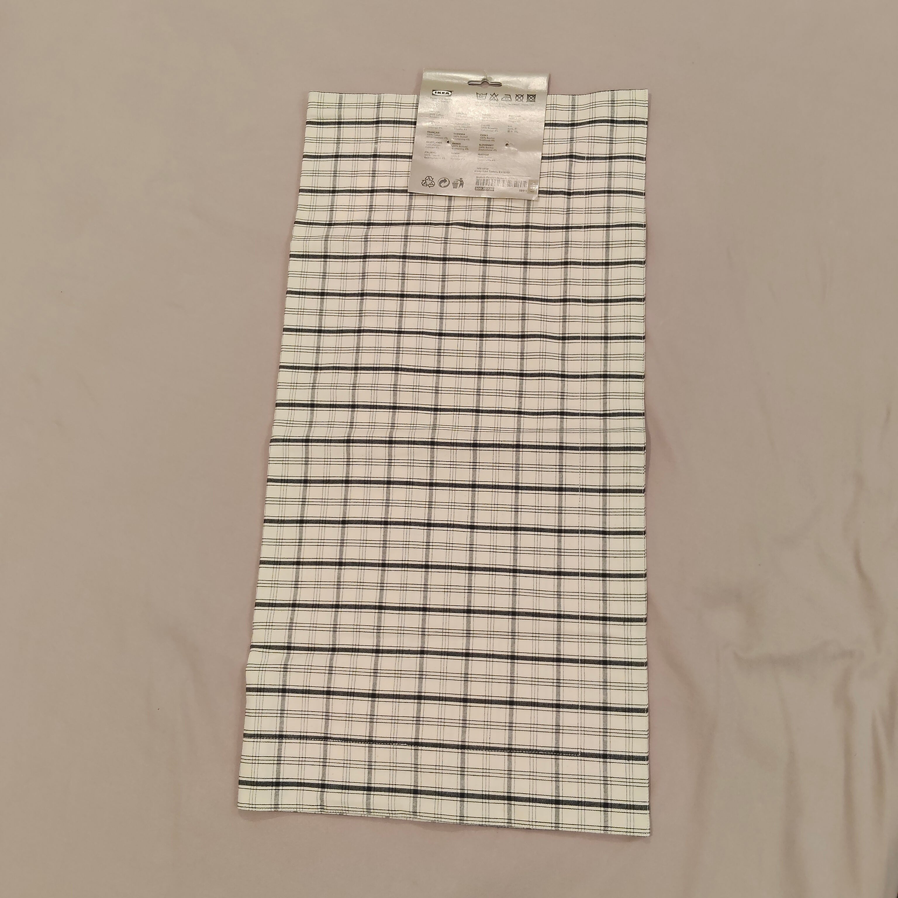 NEW IKEA Alvine Ruta euro cushion cover 50x50cm checkered BNWT