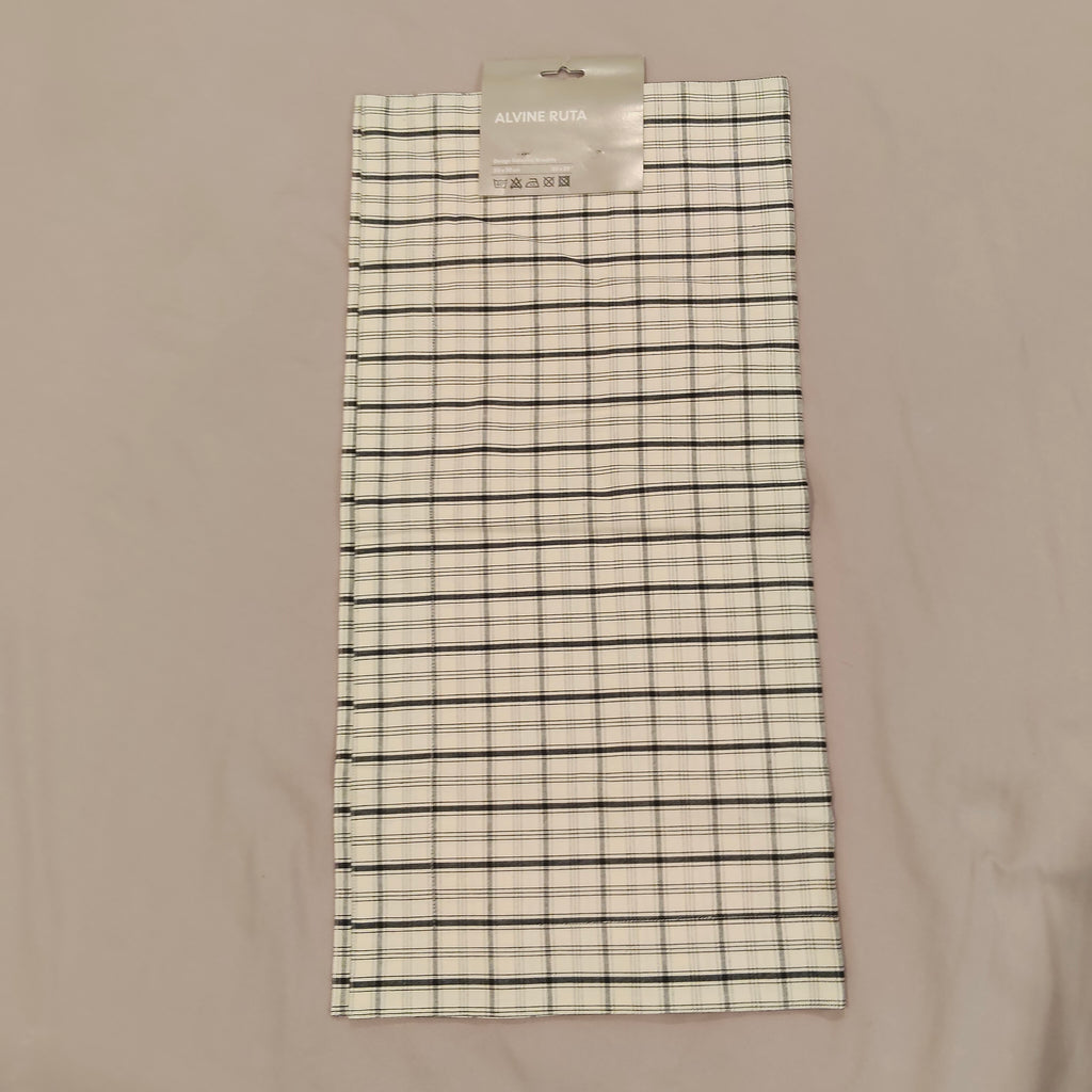 NEW IKEA Alvine Ruta euro cushion cover 50x50cm checkered BNWT